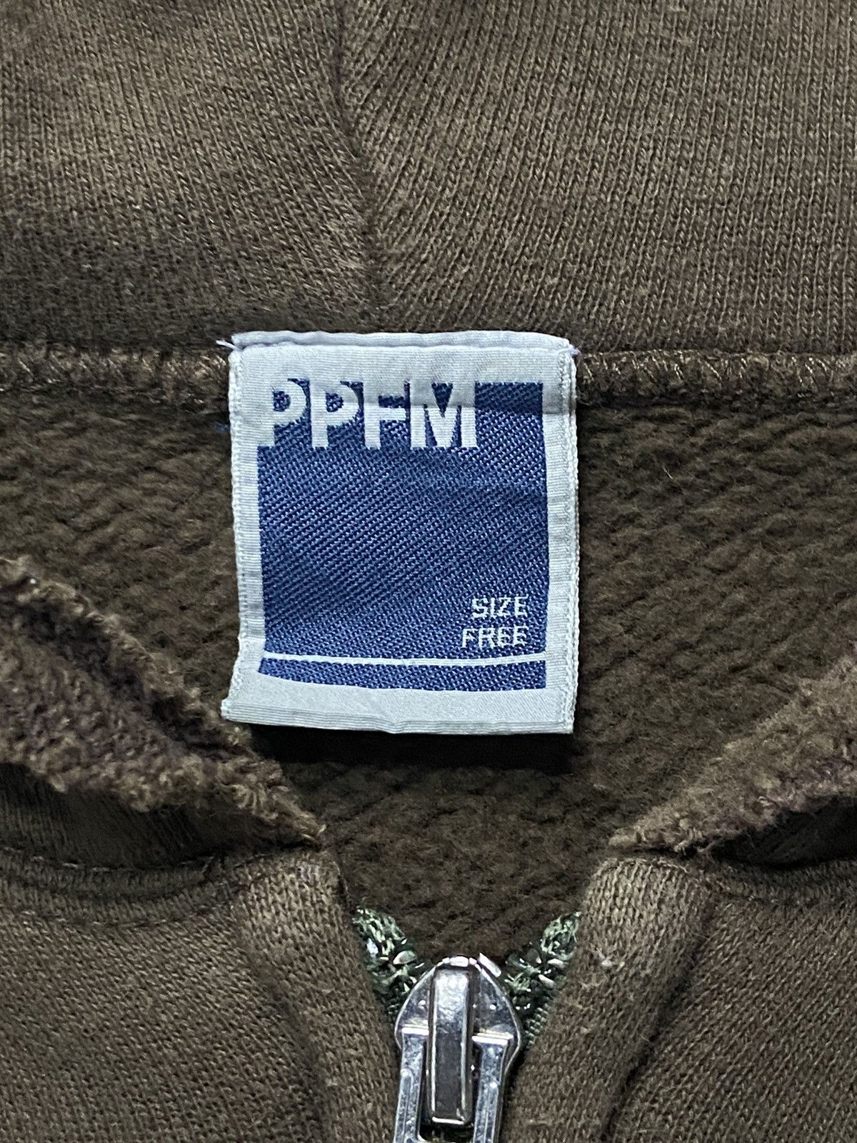 Japanese Brand Vintage PPFM Distressed Style Zip Up Hoodie Size US M / EU 48-50 / 2 - 14 Thumbnail