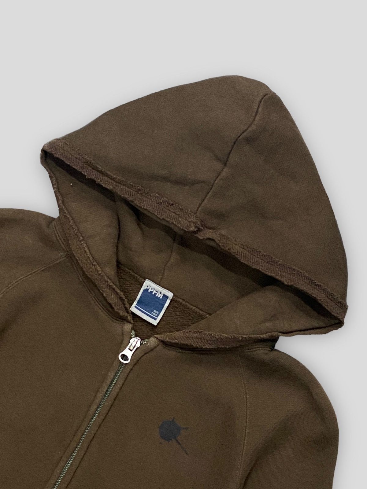Japanese Brand Vintage PPFM Distressed Style Zip Up Hoodie Size US M / EU 48-50 / 2 - 9 Thumbnail