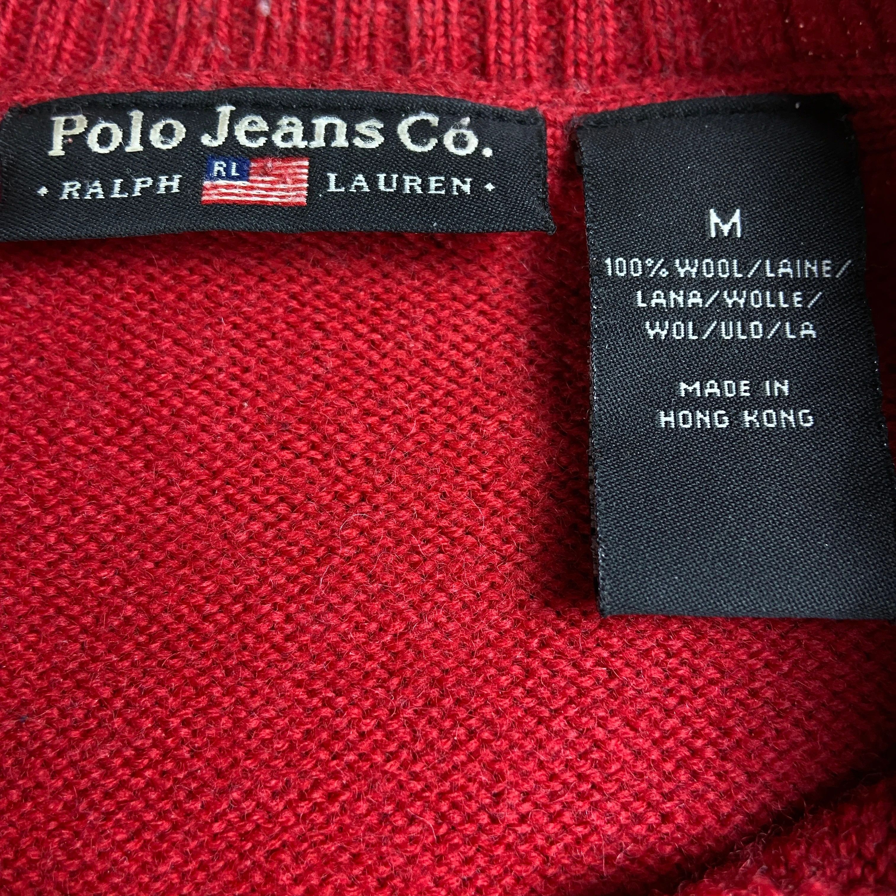 Polo Ralph Lauren × Ralph Lauren × Vintage Mens Sweater Jumper Polo Jeans Ralph Lauren Size M Size US M / EU 48-50 / 2 - 4 Thumbnail