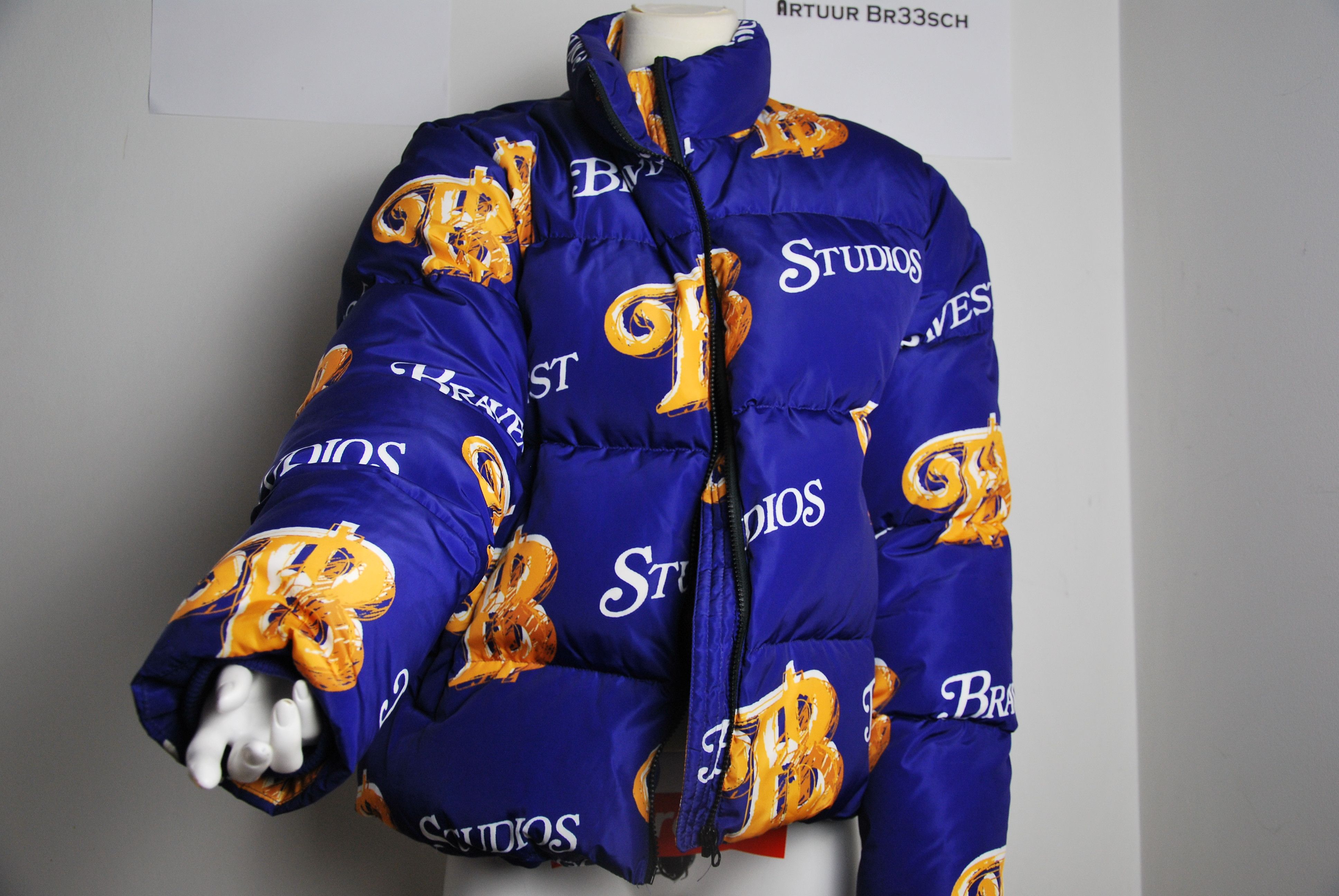 Bravest Studios Barhol Brewers Puffer Purple Men's - FW21 - GB