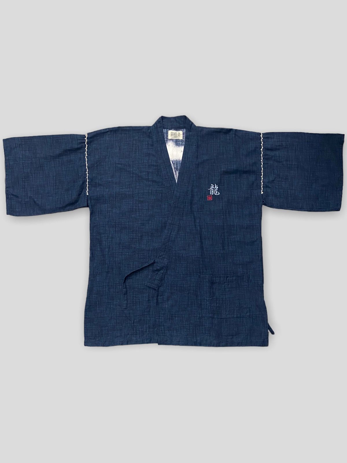 Japanese Brand × Vintage Vintage Kyoto Staff 21 Yakuza Dragon Hand Printed Kimono Size US L / EU 52-54 / 3 - 2 Thumbnail