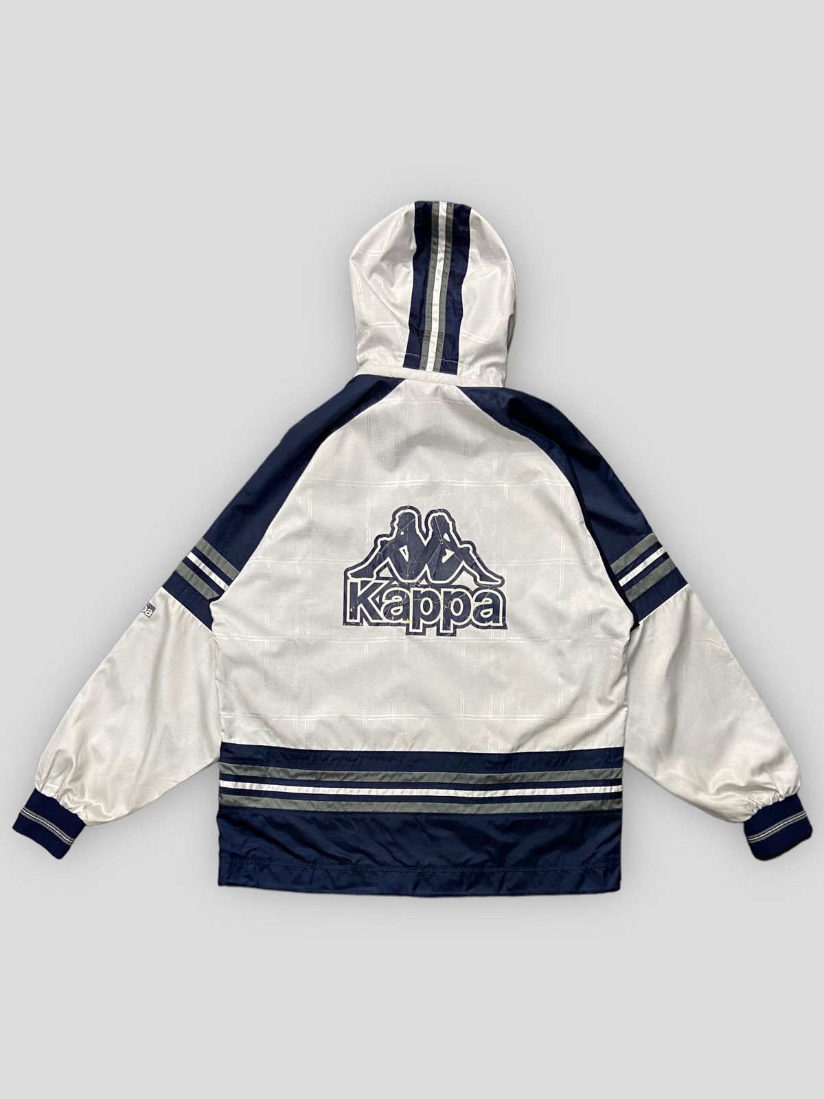 Kappa × Vintage Vintage 90s Kappa Windbreaker Sports Rain Jacket Size US L / EU 52-54 / 3 - 1 Thumbnail