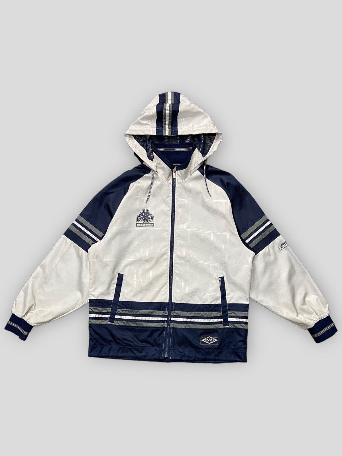 Kappa × Vintage Vintage 90s Kappa Windbreaker Sports Rain Jacket Size US L / EU 52-54 / 3 - 2 Thumbnail