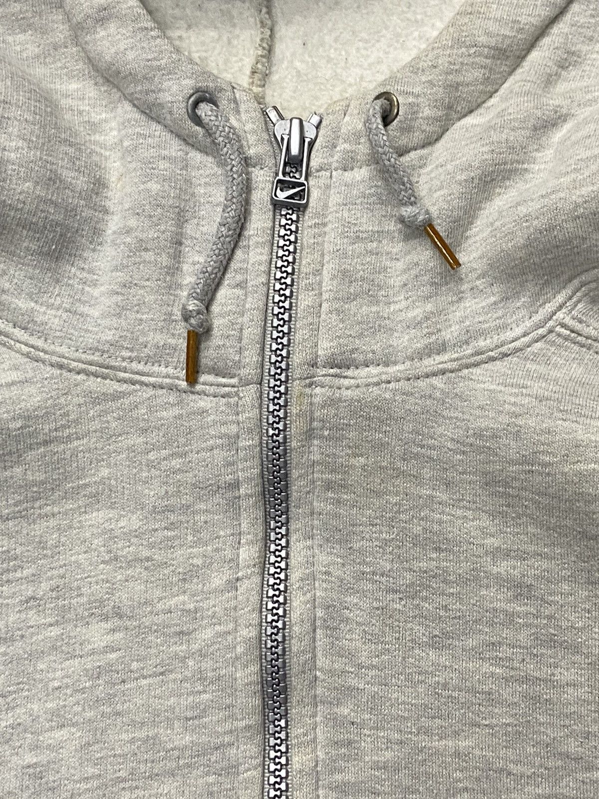 Nike × Vintage Vintage 90s Nike Swoosh Half Zipper Hoodie Size US M / EU 48-50 / 2 - 5 Thumbnail