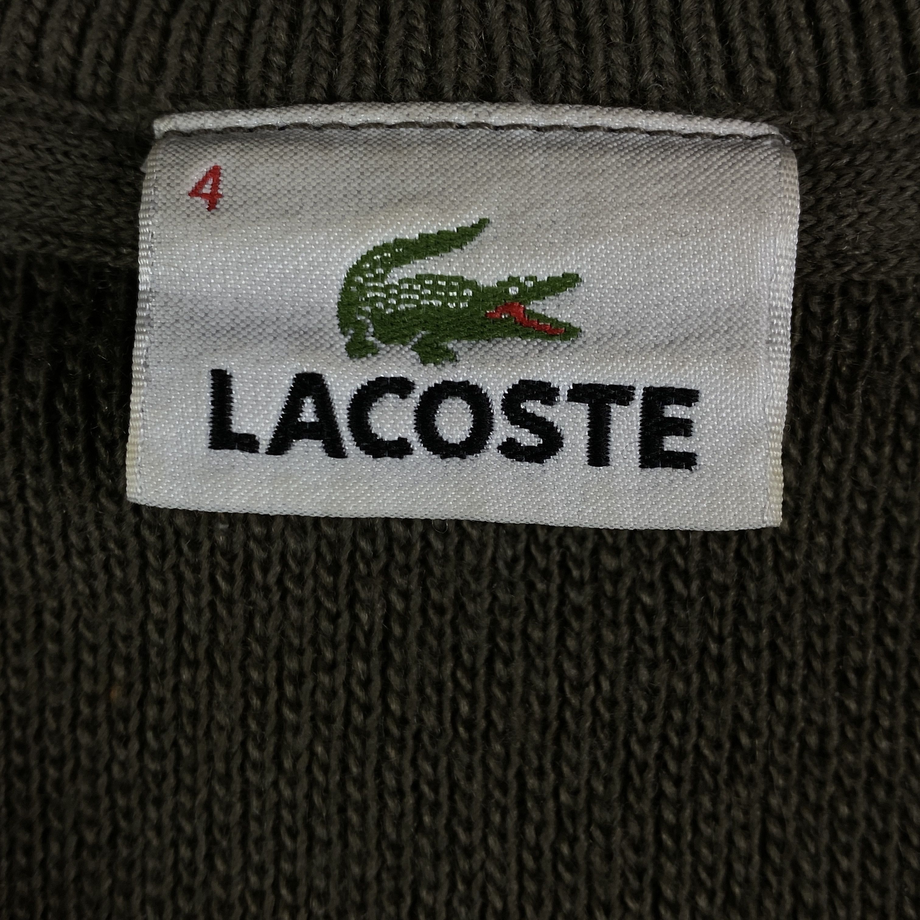 Lacoste × Vintage Mens Sweater Jumper lacoste Vintage Size L/4 V Neck Size US L / EU 52-54 / 3 - 5 Thumbnail