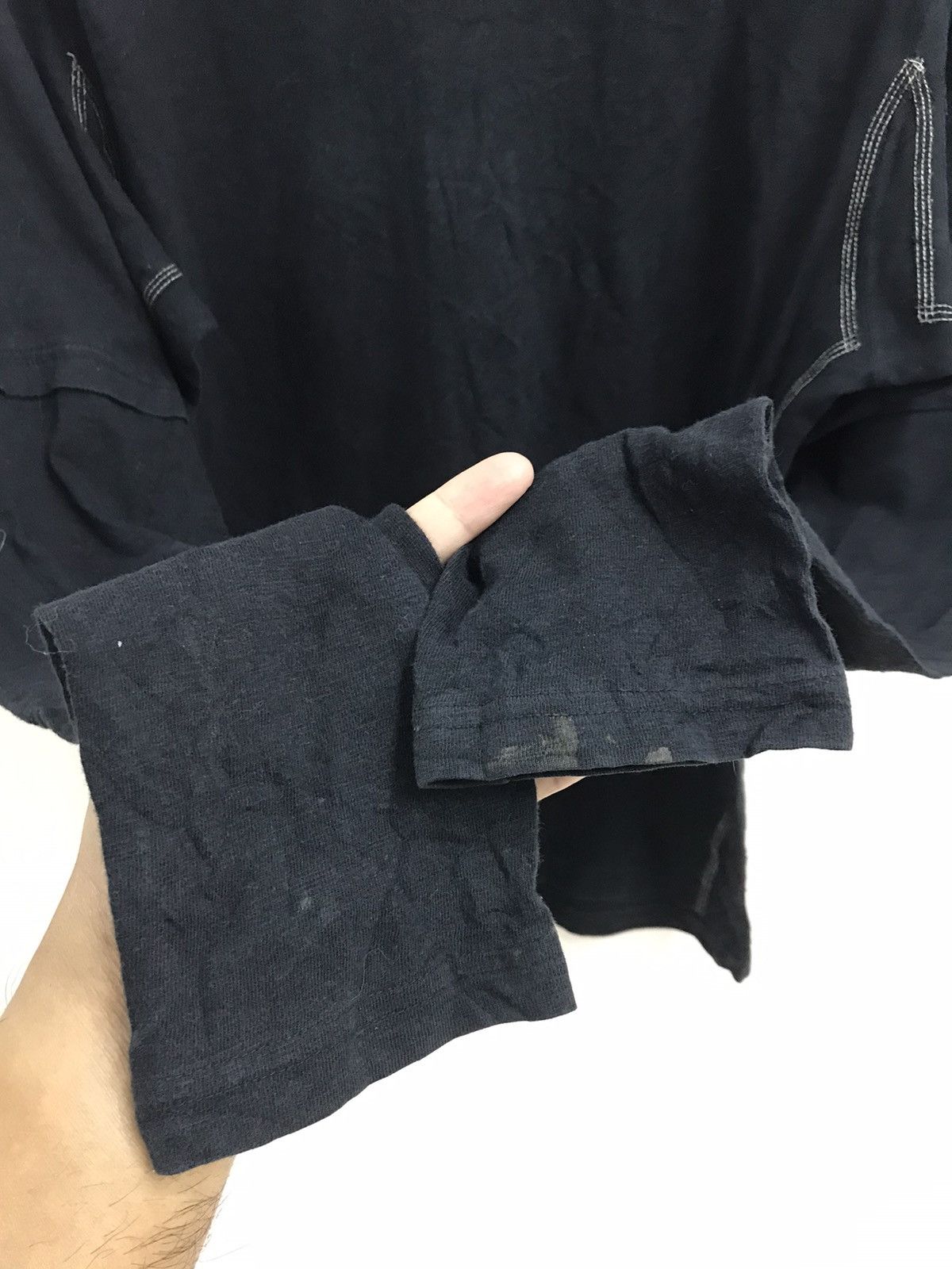 Issey Miyake Vtg 90s Issey Miyake Men Autumn Long Sleeve Tshirt Size US M / EU 48-50 / 2 - 6 Thumbnail