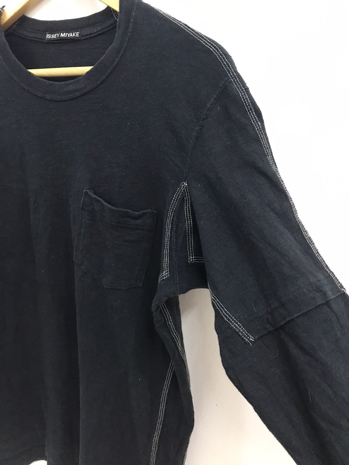 Issey Miyake Vtg 90s Issey Miyake Men Autumn Long Sleeve Tshirt Size US M / EU 48-50 / 2 - 5 Thumbnail