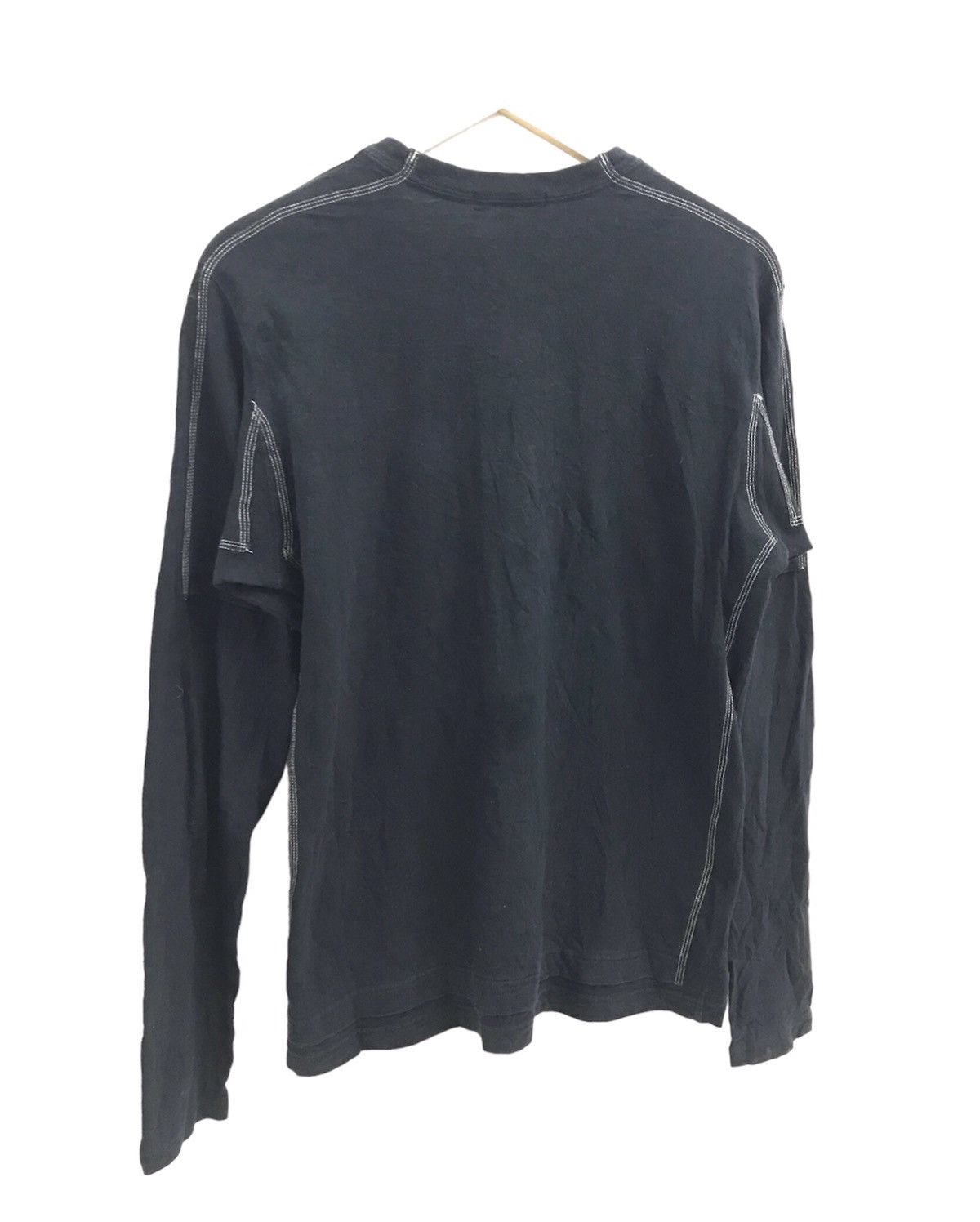 Issey Miyake Vtg 90s Issey Miyake Men Autumn Long Sleeve Tshirt Size US M / EU 48-50 / 2 - 2 Thumbnail