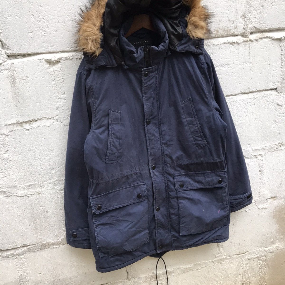 Vintage Vintage Zara Hoodie Zipper Jacket Size US M / EU 48-50 / 2 - 2 Thumbnail