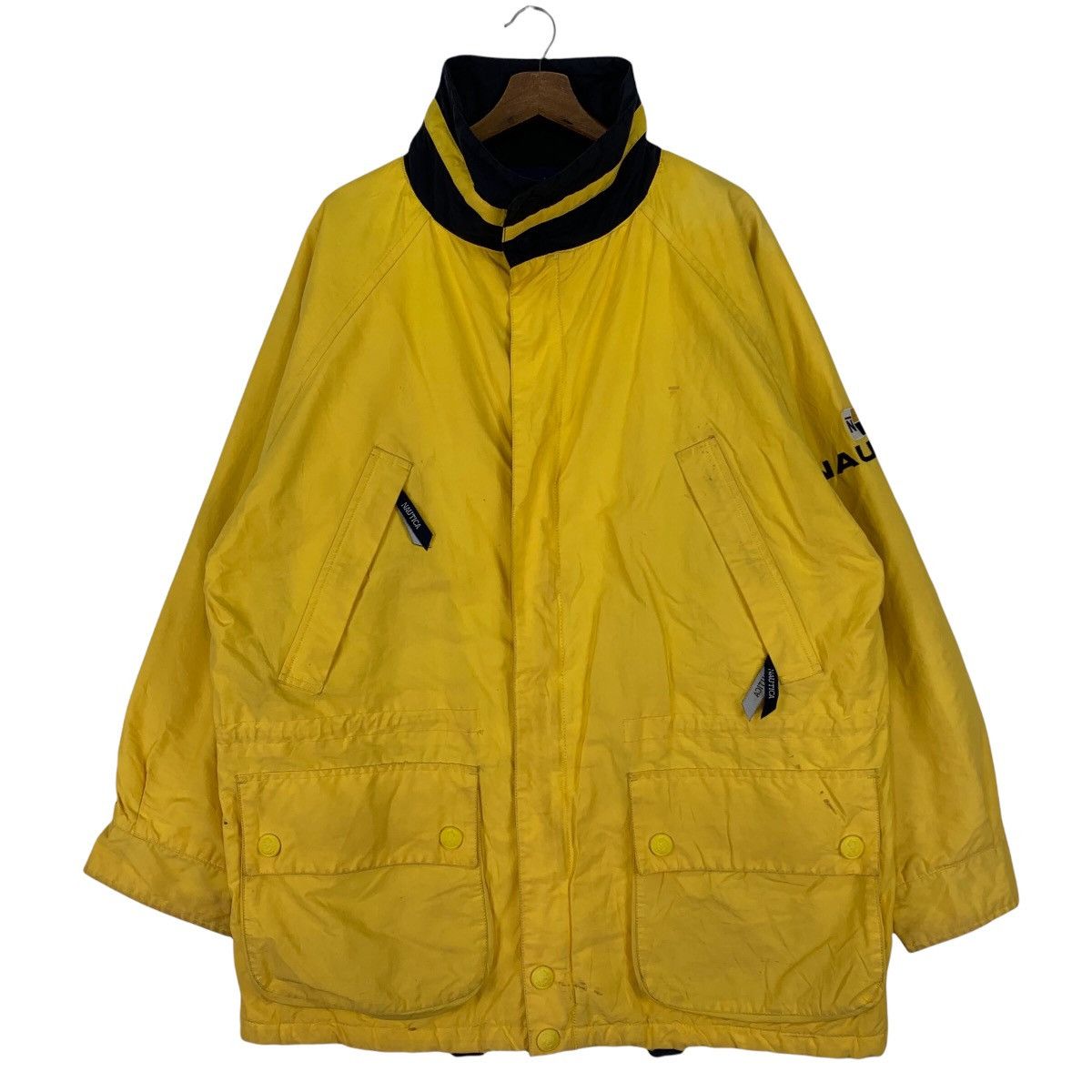 Nautica Vintage 90s Nautica Windbreaker Zipper Jacket Size US L / EU 52-54 / 3 - 1 Thumbnail