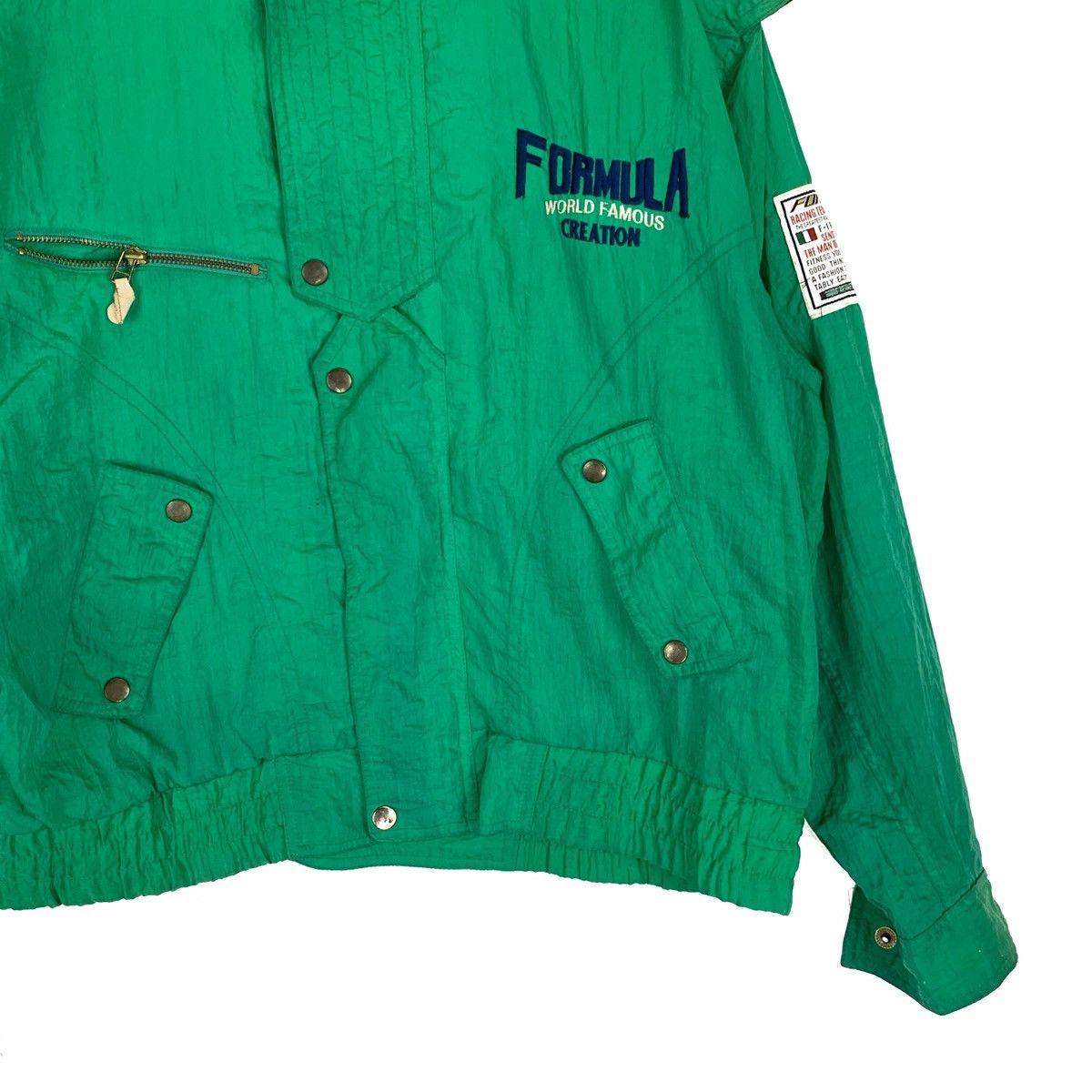 Japanese Brand Vintage 90s Formula 1 Windbreaker Light Jacket Size US L / EU 52-54 / 3 - 3 Thumbnail