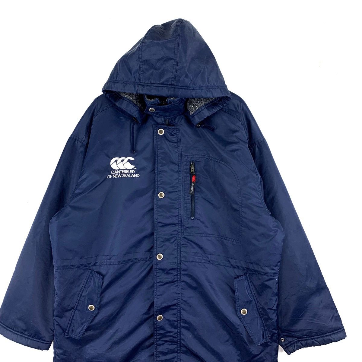 All Blacks Canterbury Embroidery Hoodie Windbreaker Over Jacket Size US XL / EU 56 / 4 - 2 Thumbnail