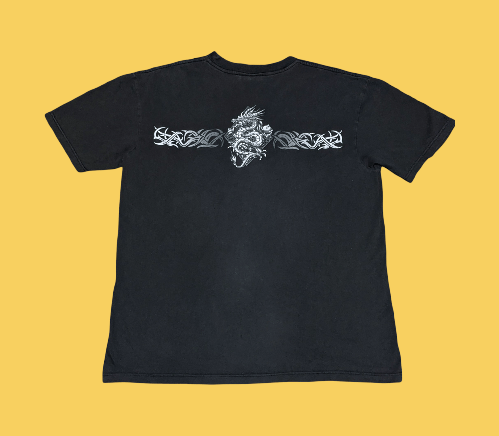Japanese Brand × Vintage Vintage 90s Yakuza Dragon Tiger Tatoo Sukajan T shirt Size US M / EU 48-50 / 2 - 3 Thumbnail