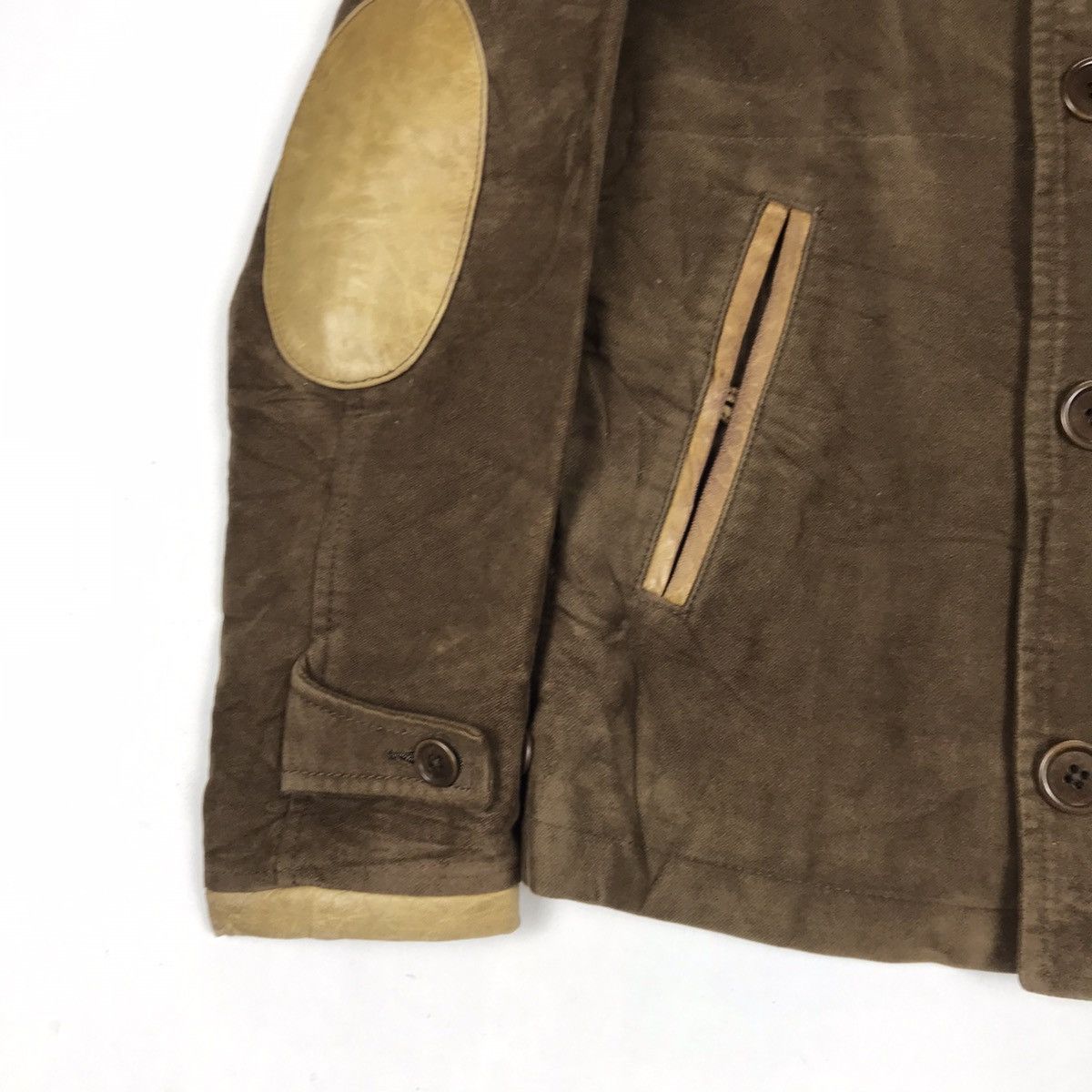 ADAM ET ROPE × Designer × Japanese Brand Adam et Rope Leather Patchwork Stylish Jacket Size US S / EU 44-46 / 1 - 8 Thumbnail