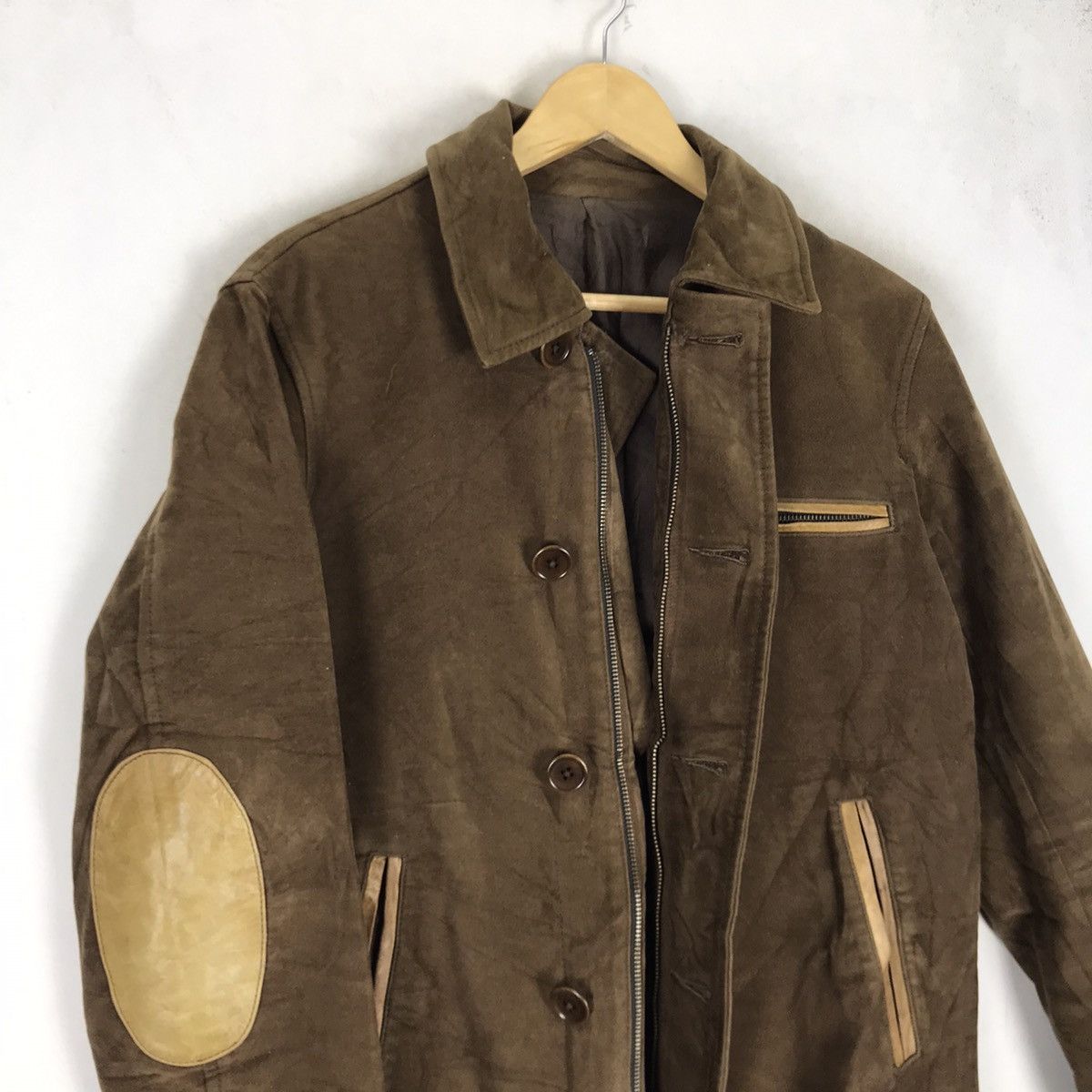ADAM ET ROPE × Designer × Japanese Brand Adam et Rope Leather Patchwork Stylish Jacket Size US S / EU 44-46 / 1 - 3 Thumbnail