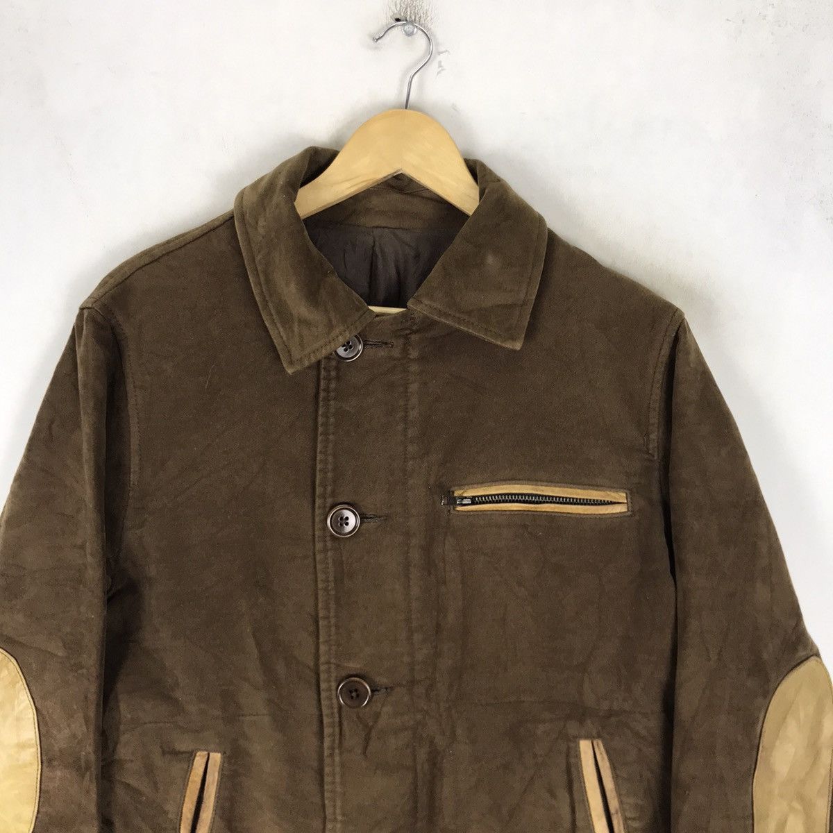 ADAM ET ROPE × Designer × Japanese Brand Adam et Rope Leather Patchwork Stylish Jacket Size US S / EU 44-46 / 1 - 2 Thumbnail