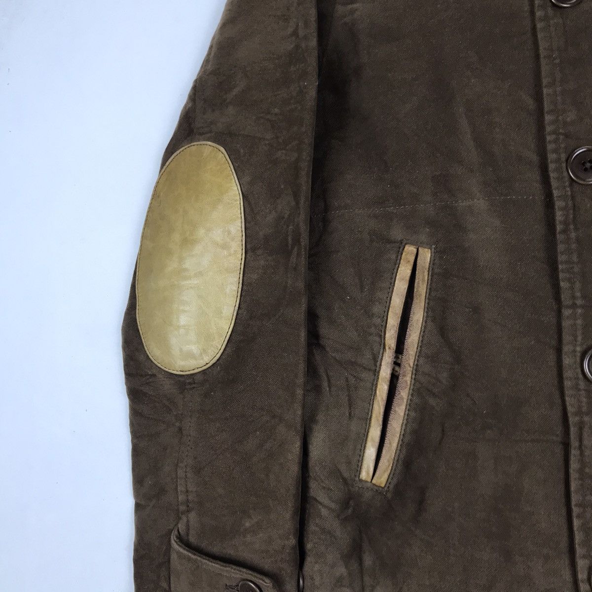 ADAM ET ROPE × Designer × Japanese Brand Adam et Rope Leather Patchwork Stylish Jacket Size US S / EU 44-46 / 1 - 9 Thumbnail