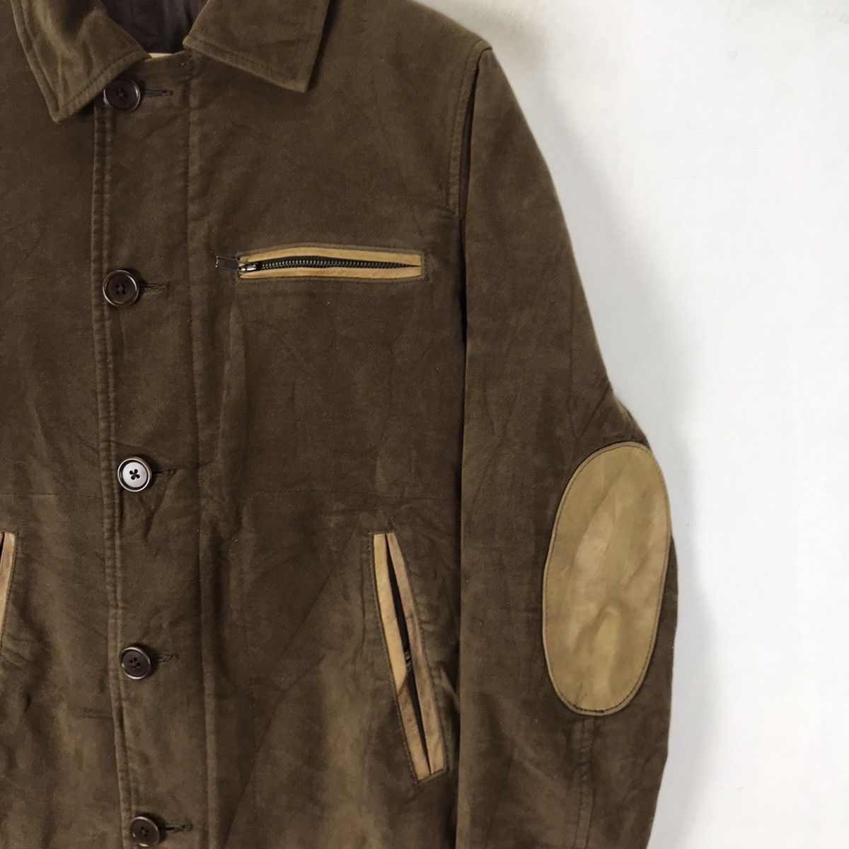ADAM ET ROPE × Designer × Japanese Brand Adam et Rope Leather Patchwork Stylish Jacket Size US S / EU 44-46 / 1 - 6 Thumbnail