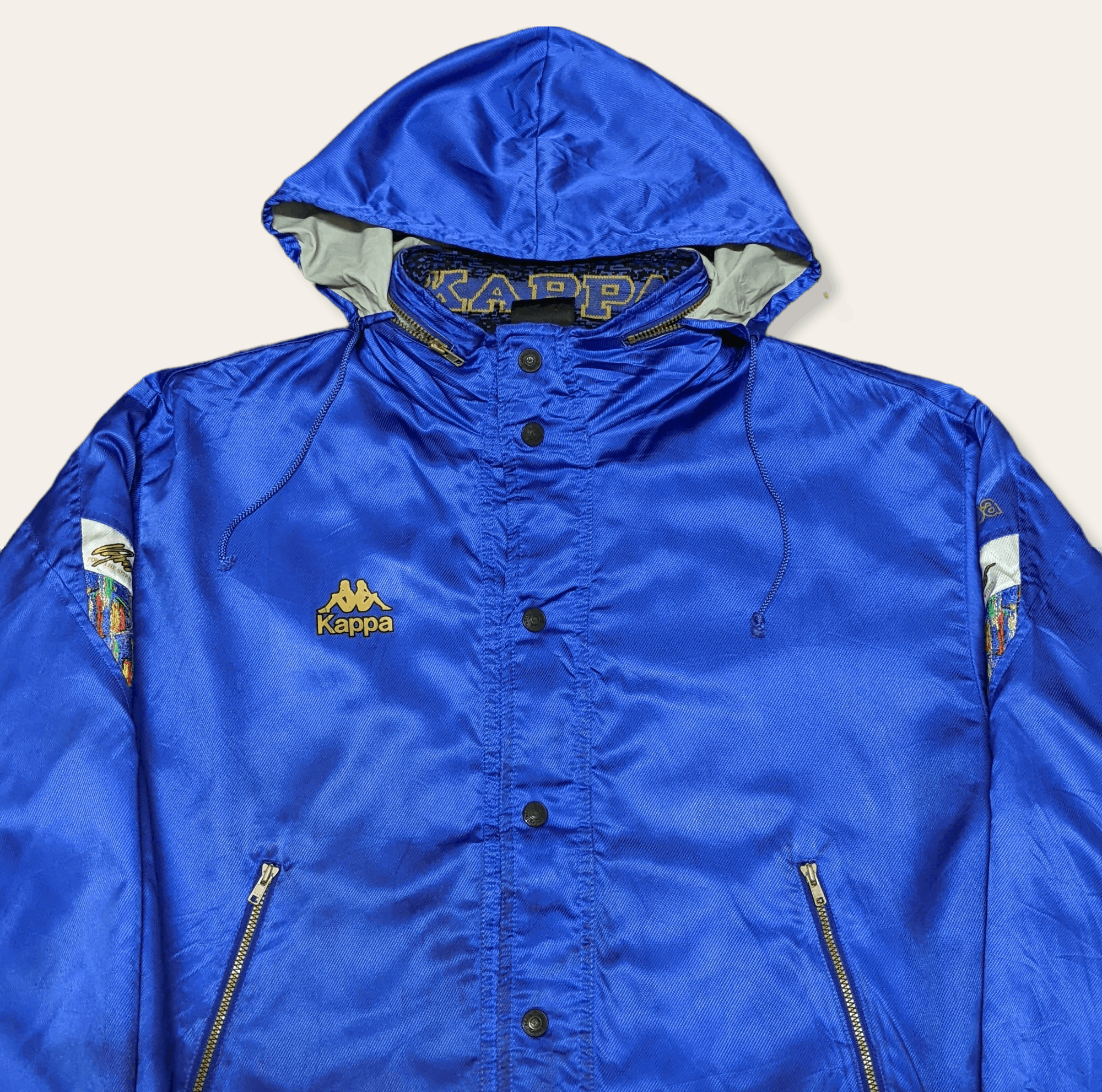 Kappa × Vintage Vintage 80s 90s Kappa Hooded Windbreaker Jacket Size US M / EU 48-50 / 2 - 3 Thumbnail
