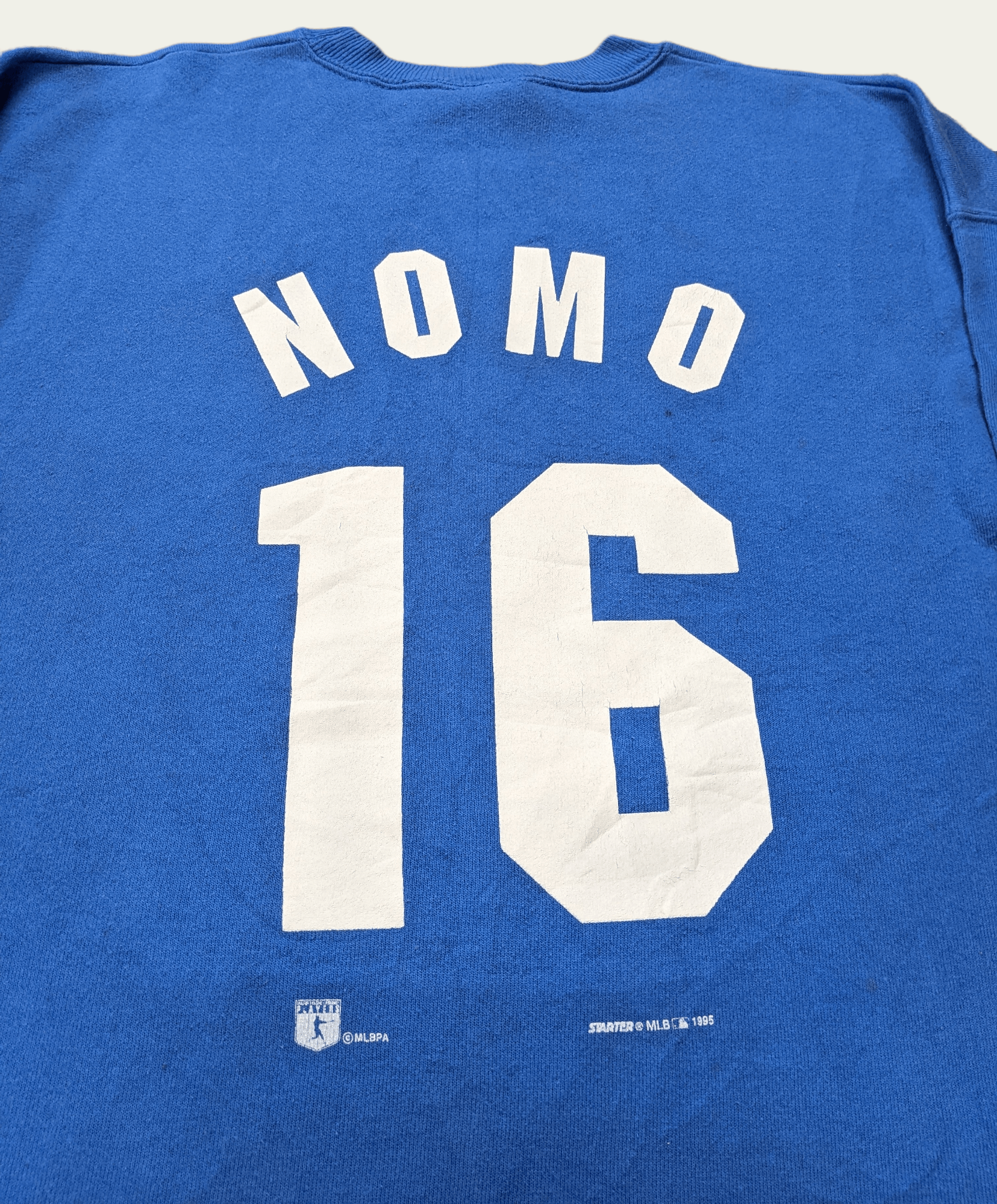 MLB × Starter × Vintage Vintage 90s 1995 MLB LA Dodgers Hideo Nomo Sweatshirt Size US L / EU 52-54 / 3 - 4 Thumbnail
