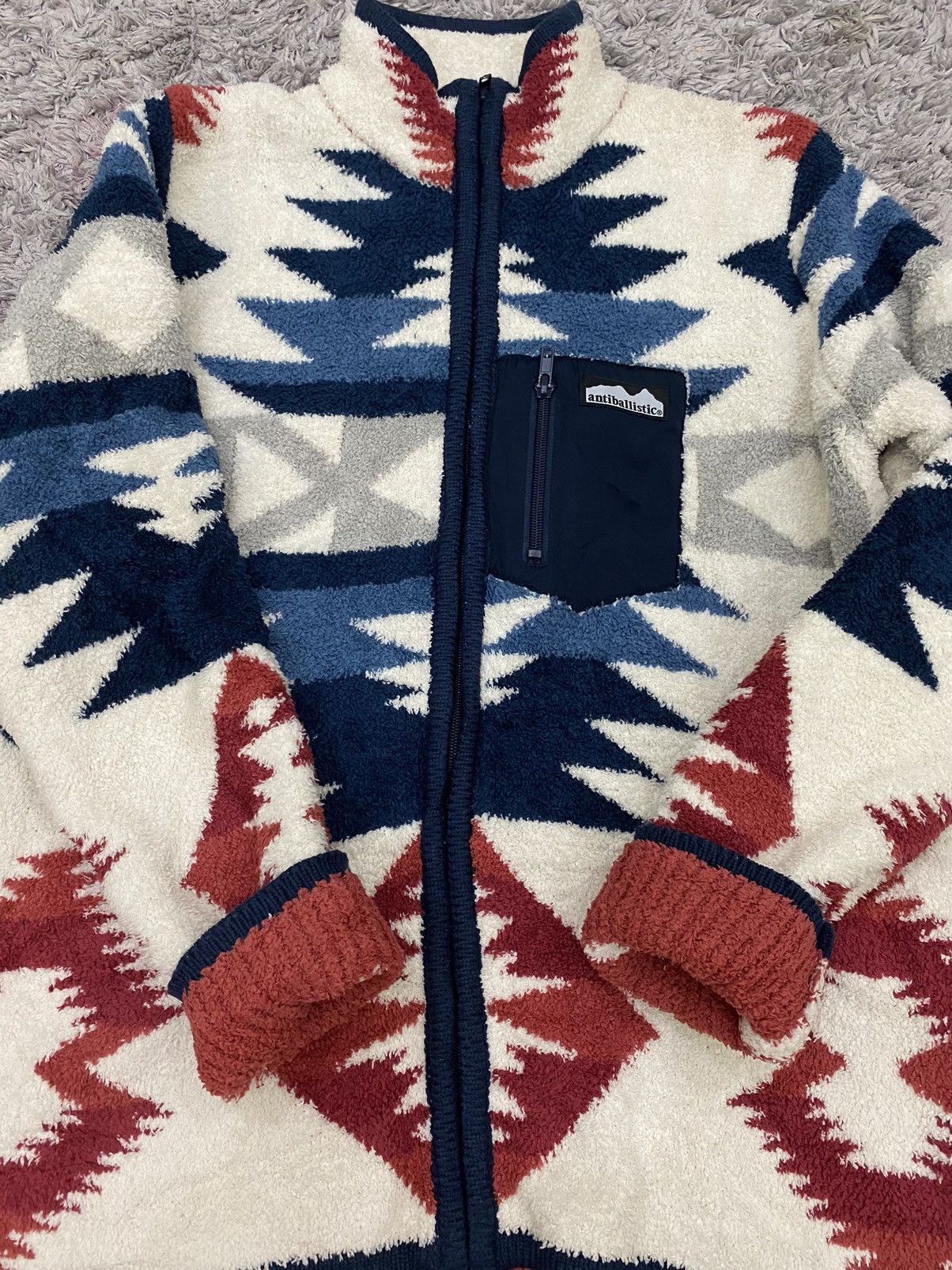 Japanese Brand Japanese Printed Fleece Sweater Jacket Size US S / EU 44-46 / 1 - 4 Thumbnail