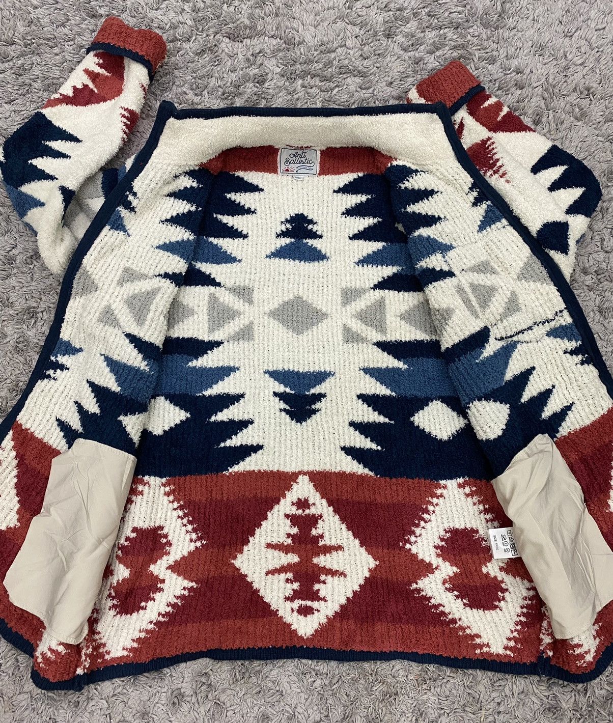 Japanese Brand Japanese Printed Fleece Sweater Jacket Size US S / EU 44-46 / 1 - 5 Thumbnail