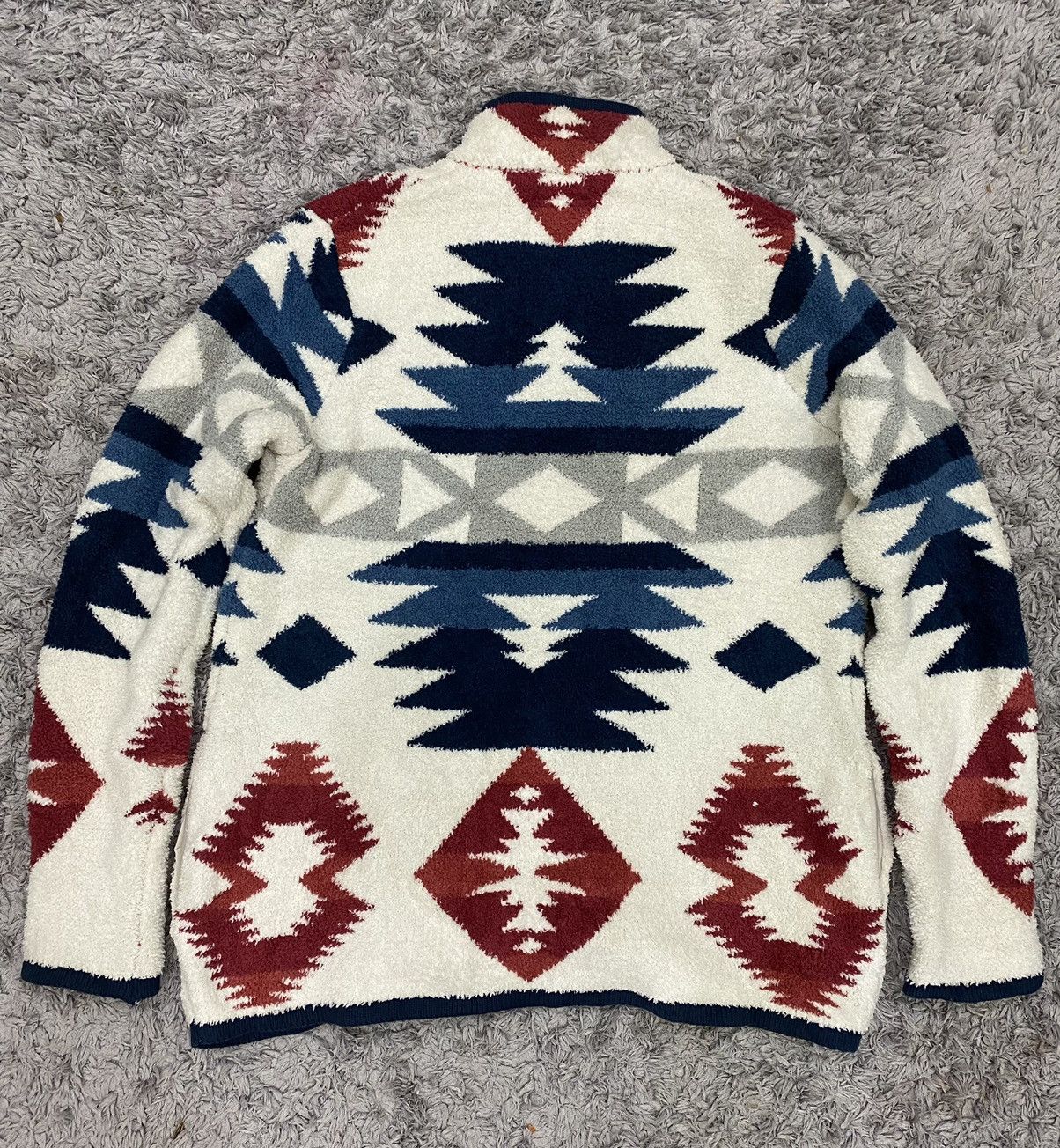 Japanese Brand Japanese Printed Fleece Sweater Jacket Size US S / EU 44-46 / 1 - 3 Thumbnail