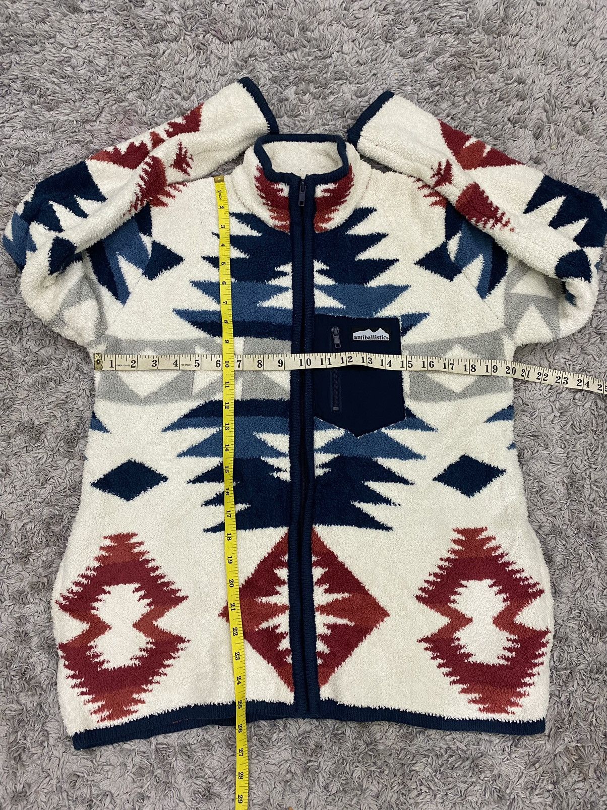 Japanese Brand Japanese Printed Fleece Sweater Jacket Size US S / EU 44-46 / 1 - 9 Thumbnail