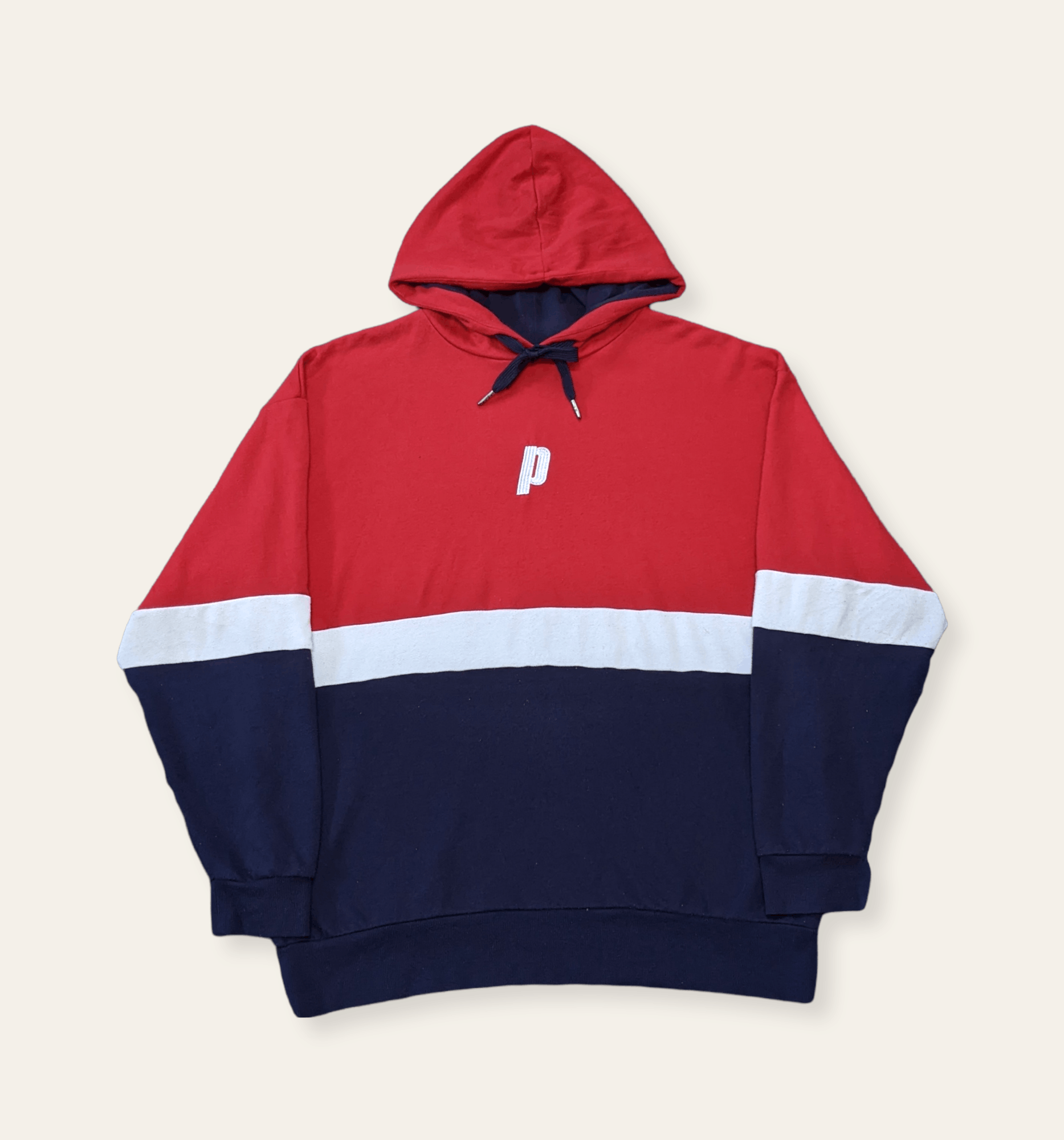 Prince × Vintage Vintage 90s Prince Spellout Big Logo Colourblock Hoodie Size US L / EU 52-54 / 3 - 2 Thumbnail