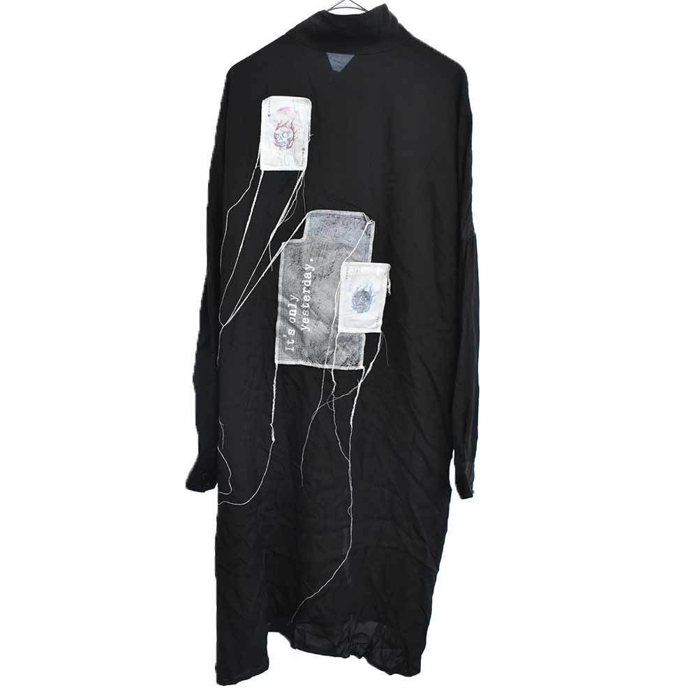 Yohji Yamamoto YYPH 19SS Look 7 Patch Work Long Shirt Size US L / EU 52-54 / 3 - 6 Thumbnail