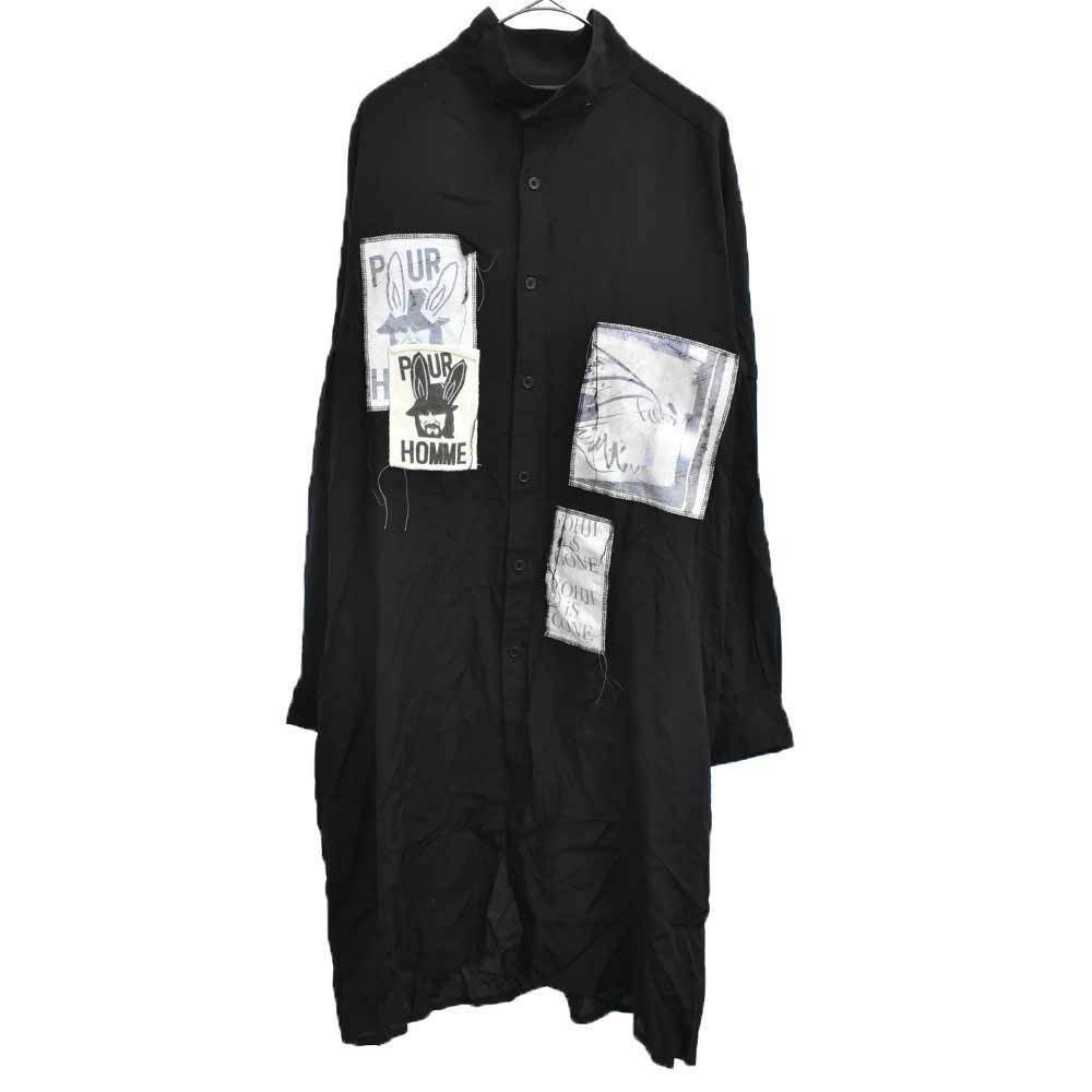 Yohji Yamamoto YYPH 19SS Look 7 Patch Work Long Shirt Size US L / EU 52-54 / 3 - 5 Thumbnail
