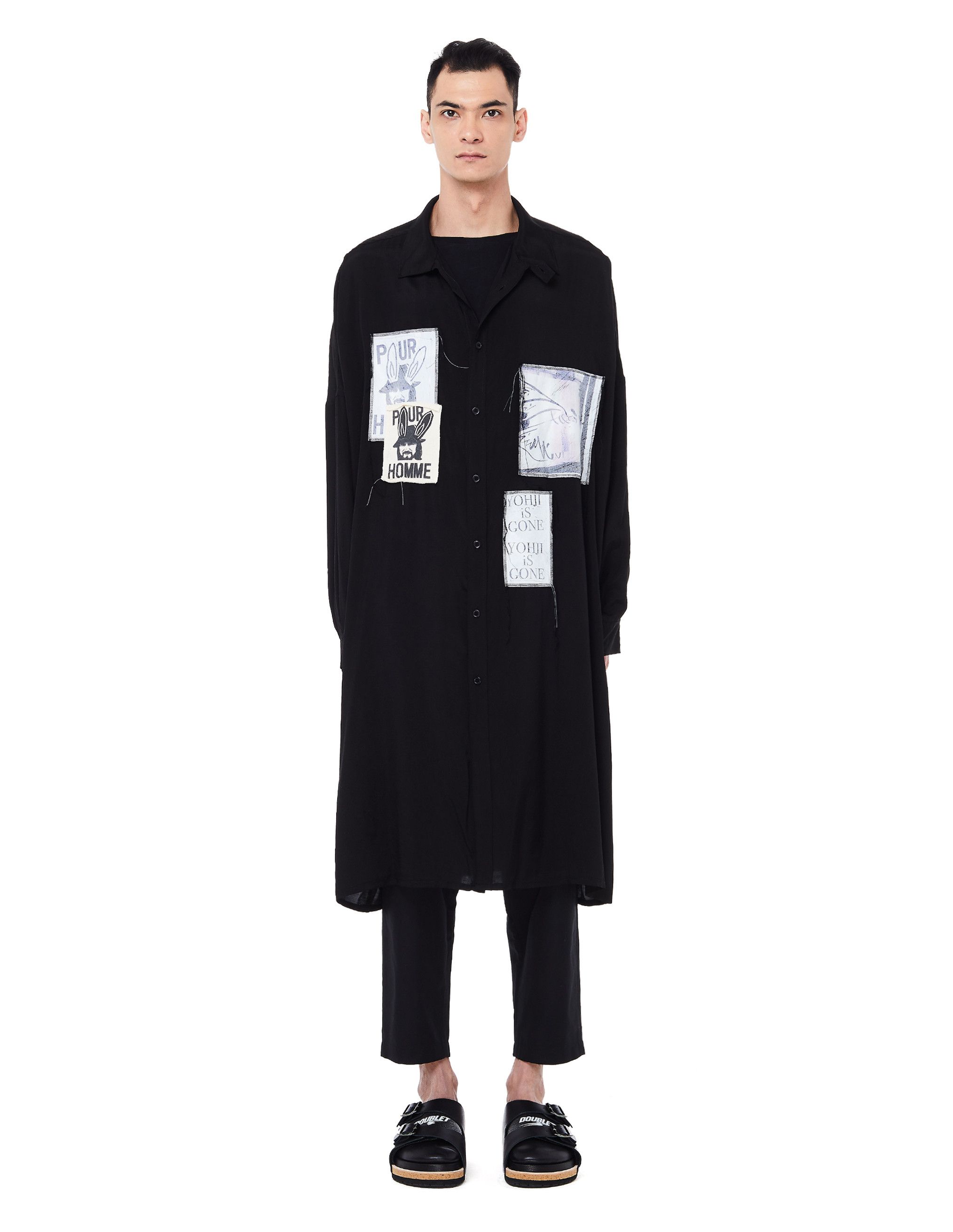 Yohji Yamamoto YYPH 19SS Look 7 Patch Work Long Shirt Size US L / EU 52-54 / 3 - 4 Thumbnail