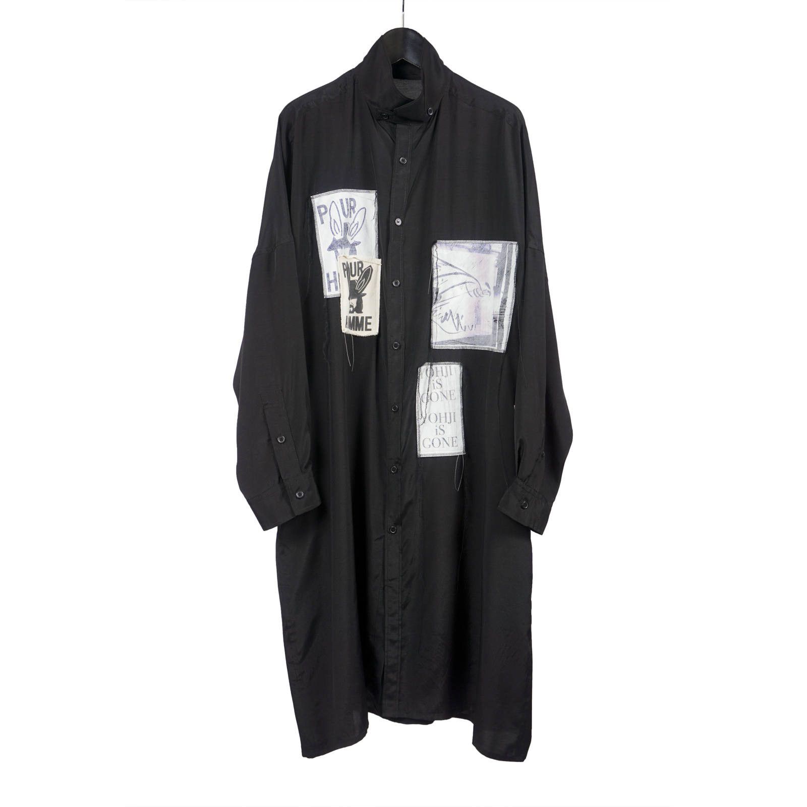 Yohji Yamamoto YYPH 19SS Look 7 Patch Work Long Shirt Size US L / EU 52-54 / 3 - 1 Thumbnail