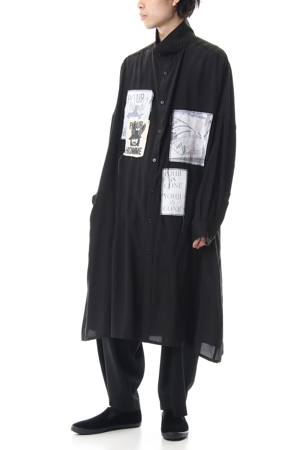 Yohji Yamamoto YYPH 19SS Look 7 Patch Work Long Shirt Size US L / EU 52-54 / 3 - 3 Thumbnail