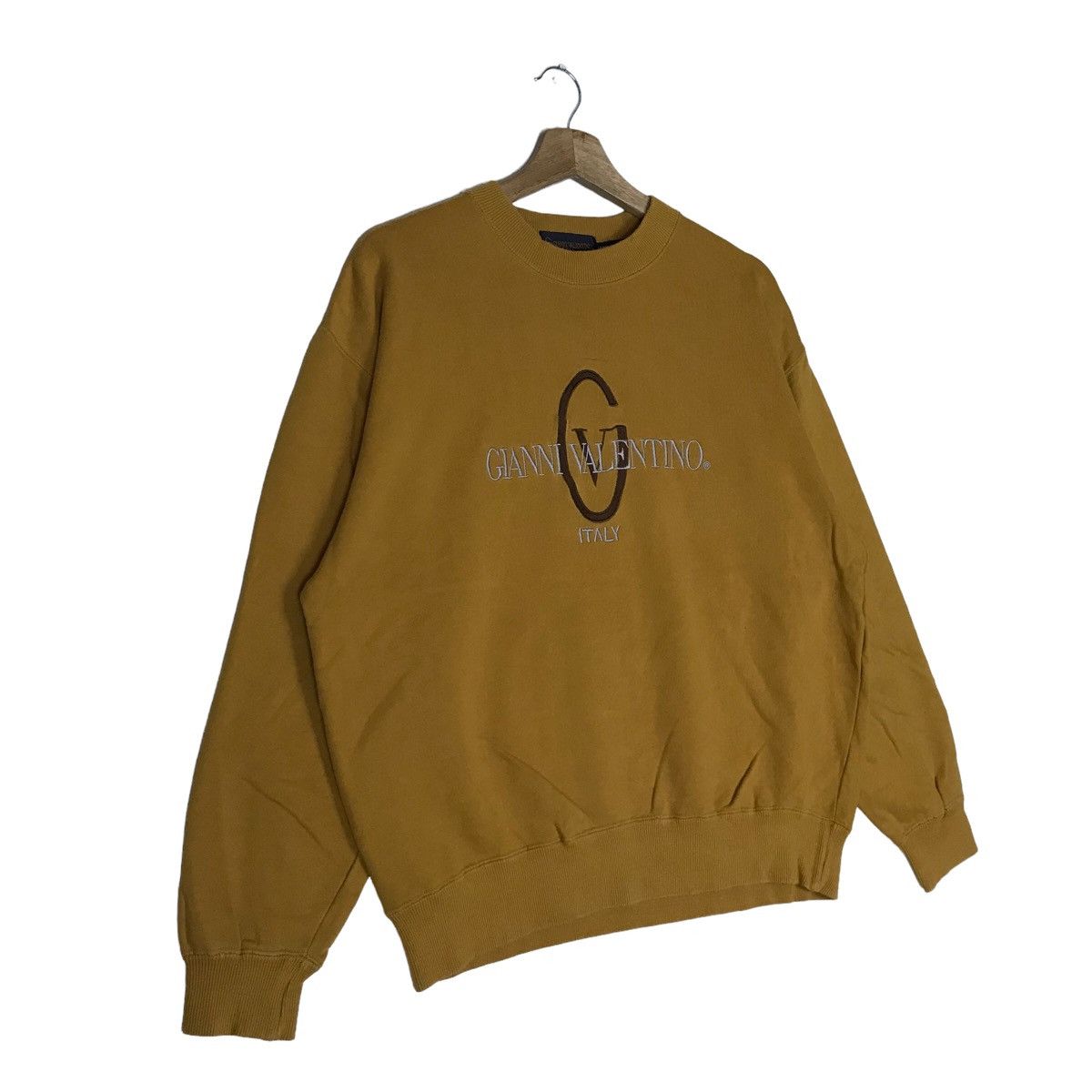 Vintage Vintage 90s GIANNI VALENTINO ITALY Sweatshirt Pullover Size US L / EU 52-54 / 3 - 4 Thumbnail
