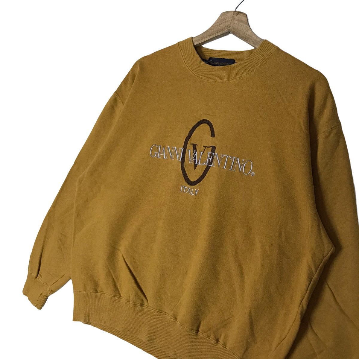 Vintage Vintage 90s GIANNI VALENTINO ITALY Sweatshirt Pullover Size US L / EU 52-54 / 3 - 5 Thumbnail