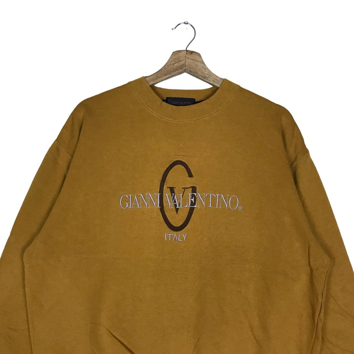 Vintage Vintage 90s GIANNI VALENTINO ITALY Sweatshirt Pullover Size US L / EU 52-54 / 3 - 2 Thumbnail