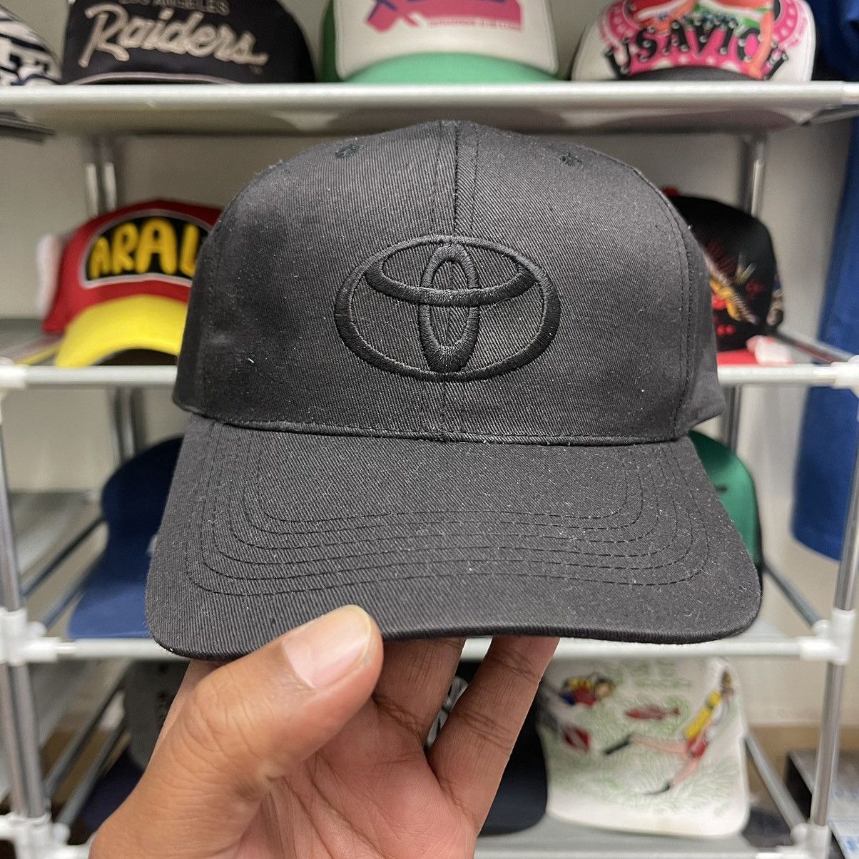 Japanese Brand × Vintage 🔥RARE COLOURWAY🔥 toyota tokyo toyopet ‘triple black’ hat Size ONE SIZE - 1 Thumbnail
