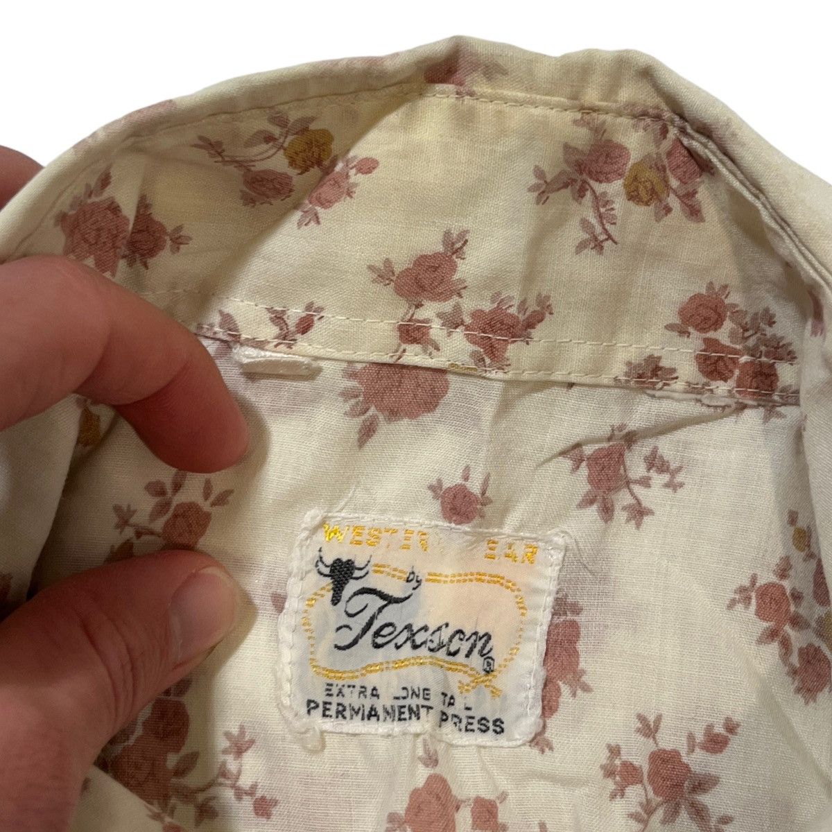 Vintage × Wrangler 70s Texson Floral Snap Shirt Size US M / EU 48-50 / 2 - 4 Thumbnail