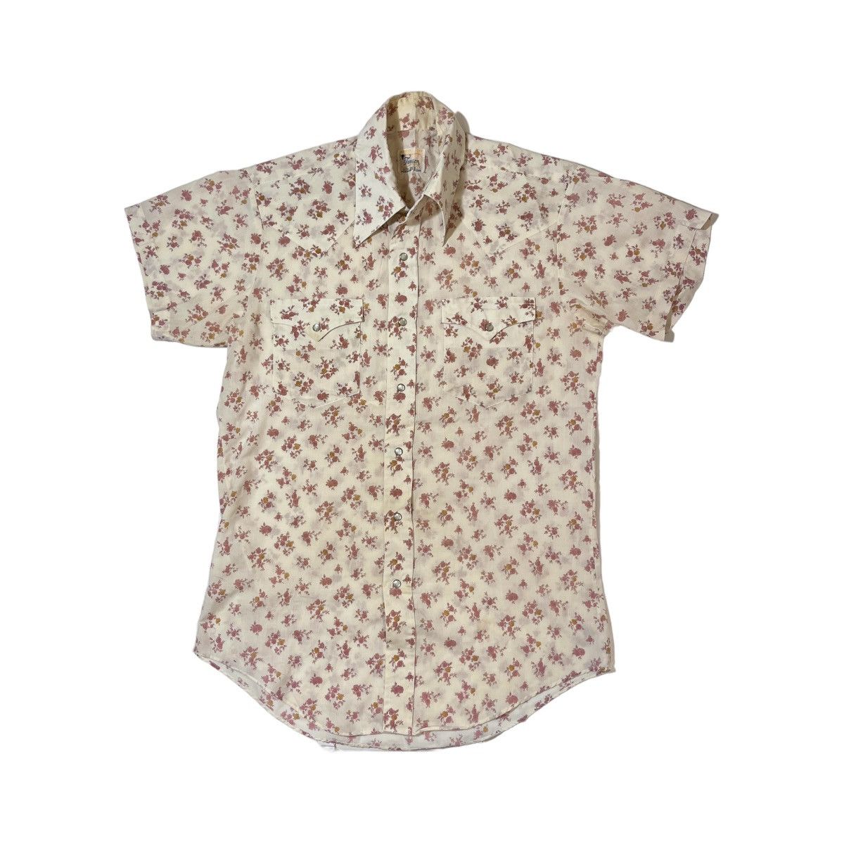 Vintage × Wrangler 70s Texson Floral Snap Shirt Size US M / EU 48-50 / 2 - 1 Thumbnail