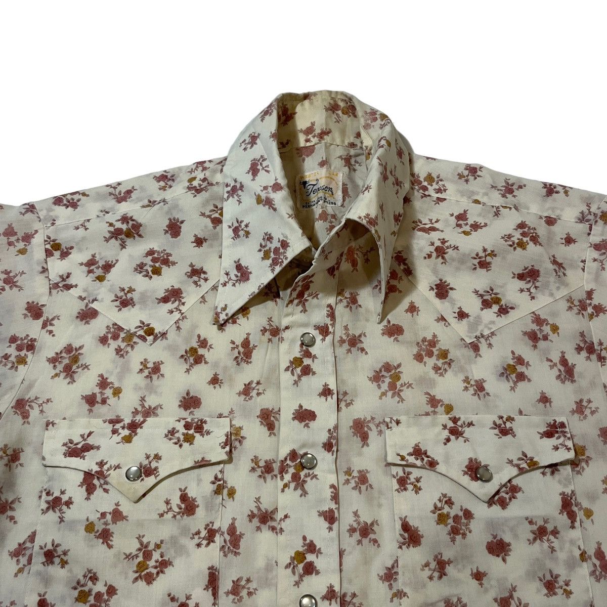 Vintage × Wrangler 70s Texson Floral Snap Shirt Size US M / EU 48-50 / 2 - 3 Thumbnail