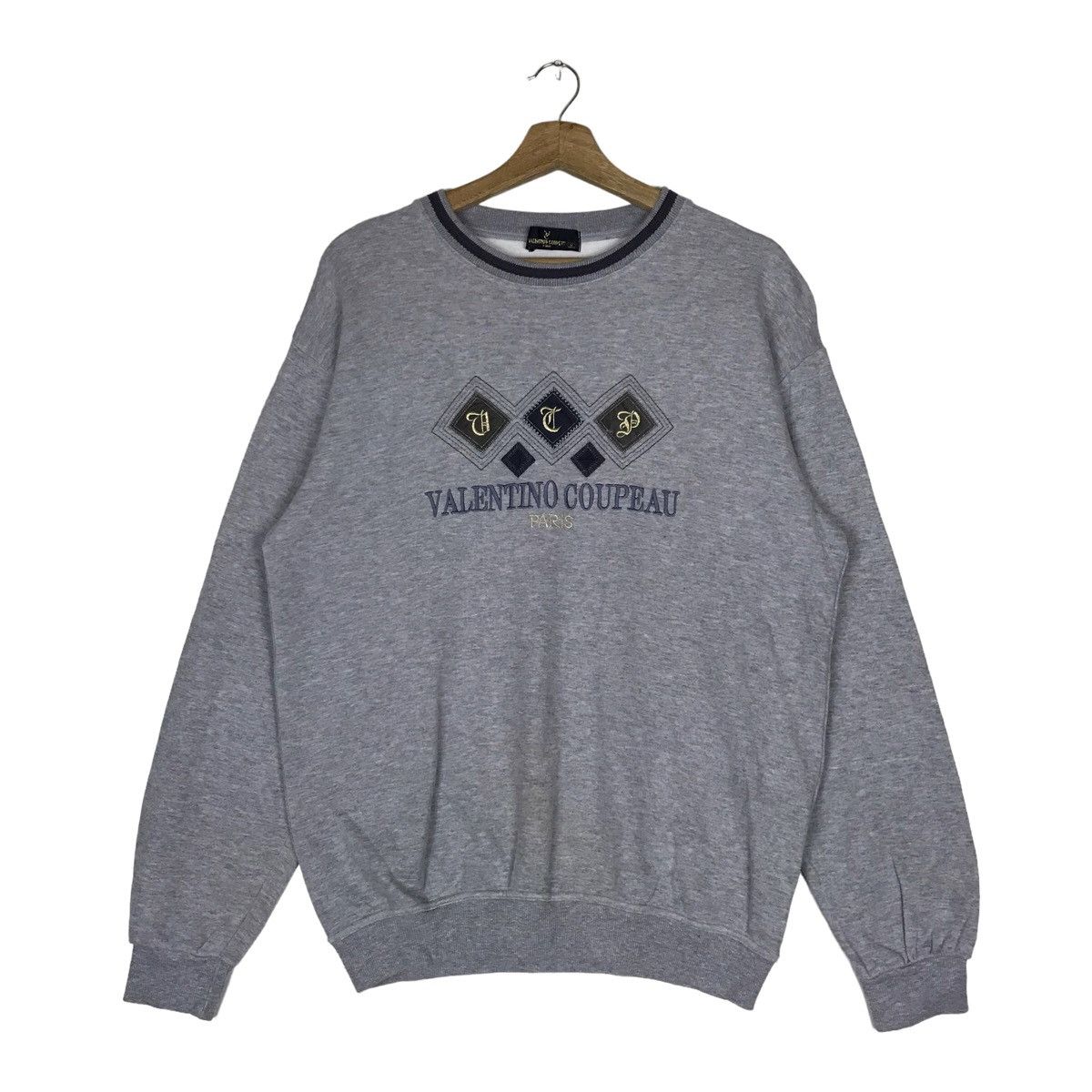 Vintage Vintage 90s VALENTINO COUPEAU Paris Crewneck Sweatshirt Size US M / EU 48-50 / 2 - 1 Thumbnail