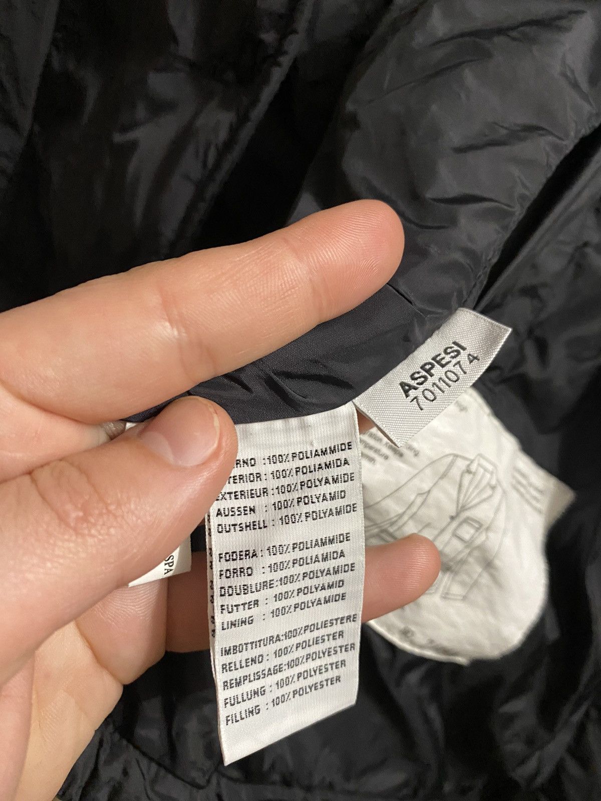 Aspesi Rare Luxury Jacket Aspesi Nylon Ricciola Winter. Size L / US 10 / IT 46 - 10 Thumbnail
