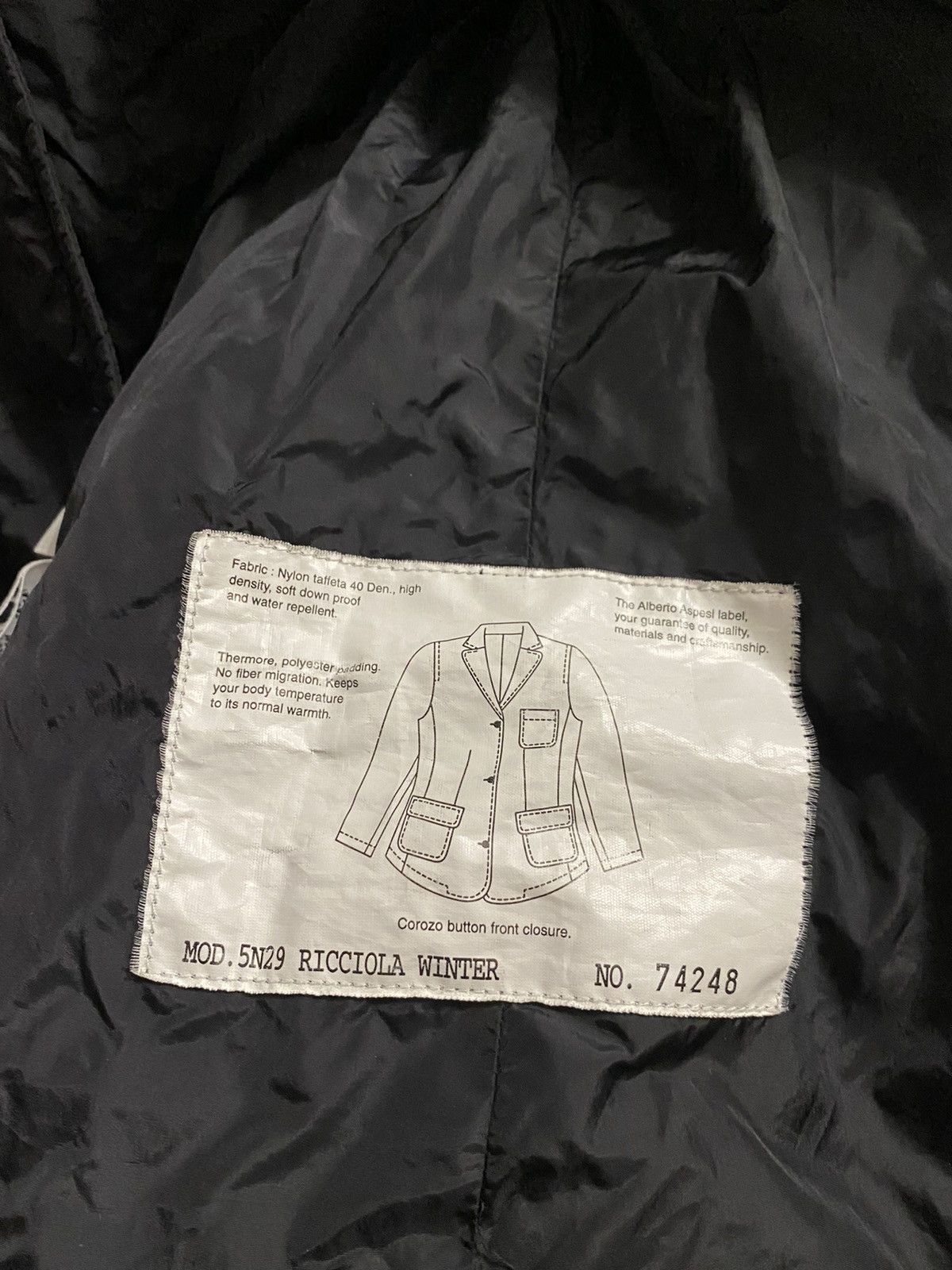 Aspesi Rare Luxury Jacket Aspesi Nylon Ricciola Winter. Size L / US 10 / IT 46 - 9 Thumbnail