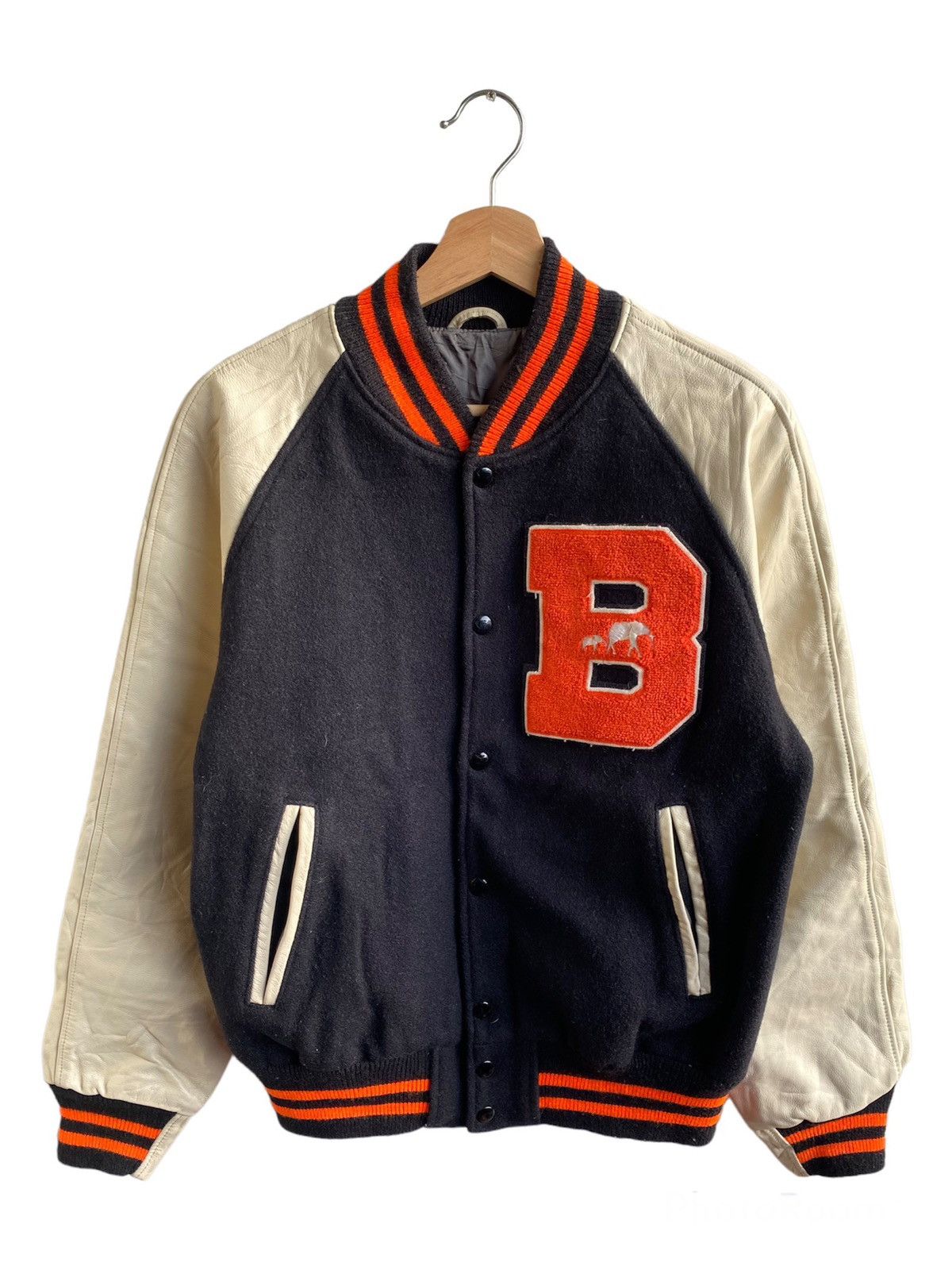 image of The Brooklyn Circus Varsity Jacket in Black, Men's (Size Medium)