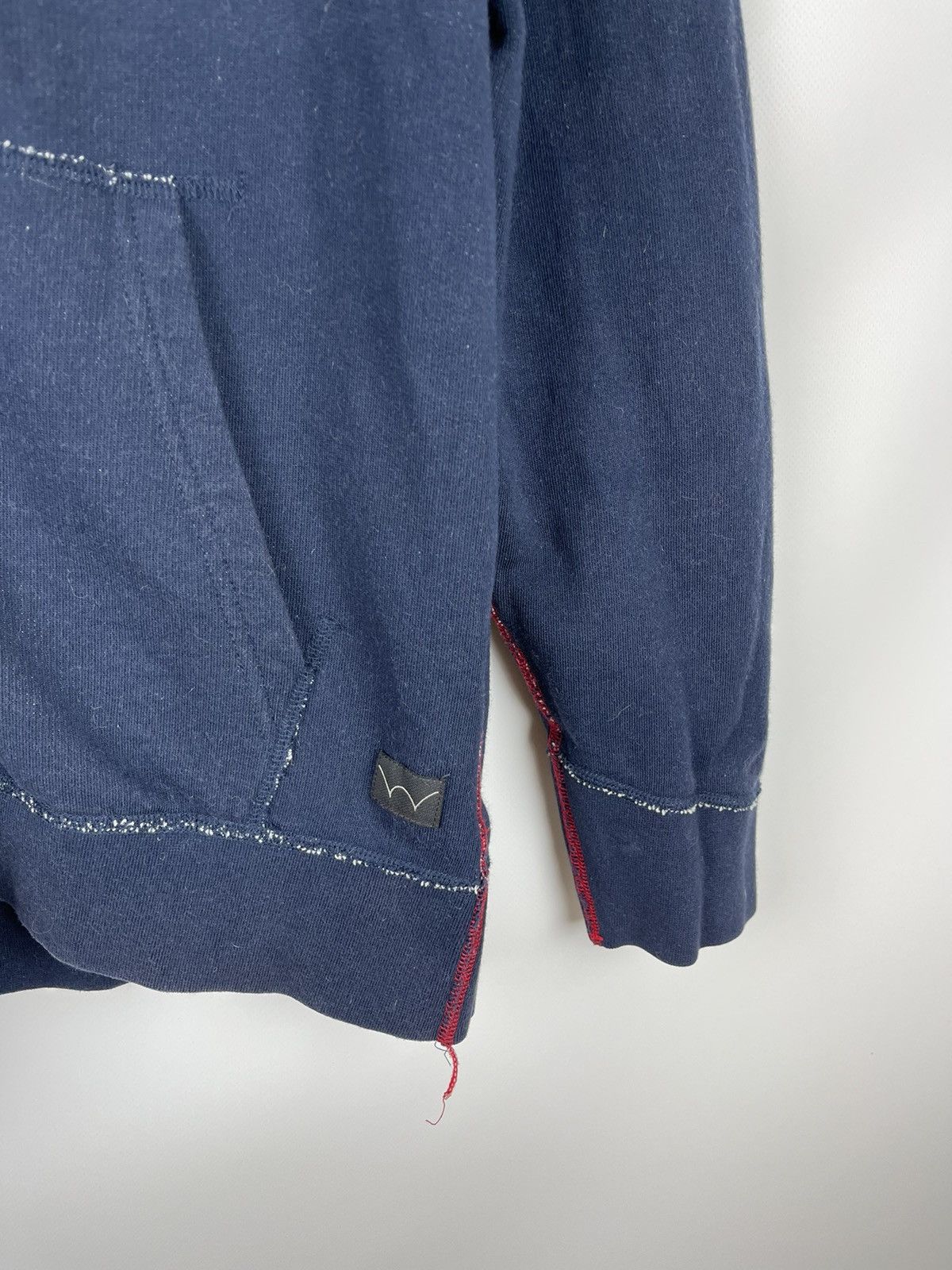 Edwin × Japanese Brand Edwin classic hooded zip sweat navy red stitch hoodie Size US M / EU 48-50 / 2 - 5 Thumbnail