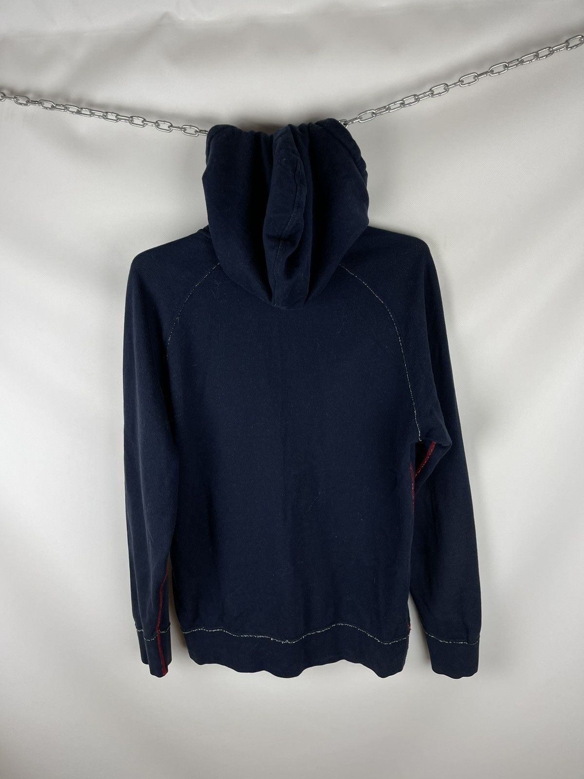 Edwin × Japanese Brand Edwin classic hooded zip sweat navy red stitch hoodie Size US M / EU 48-50 / 2 - 10 Thumbnail