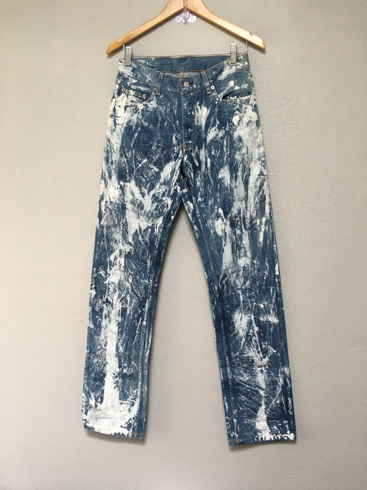 Helmut lang Diy overpaint jeans