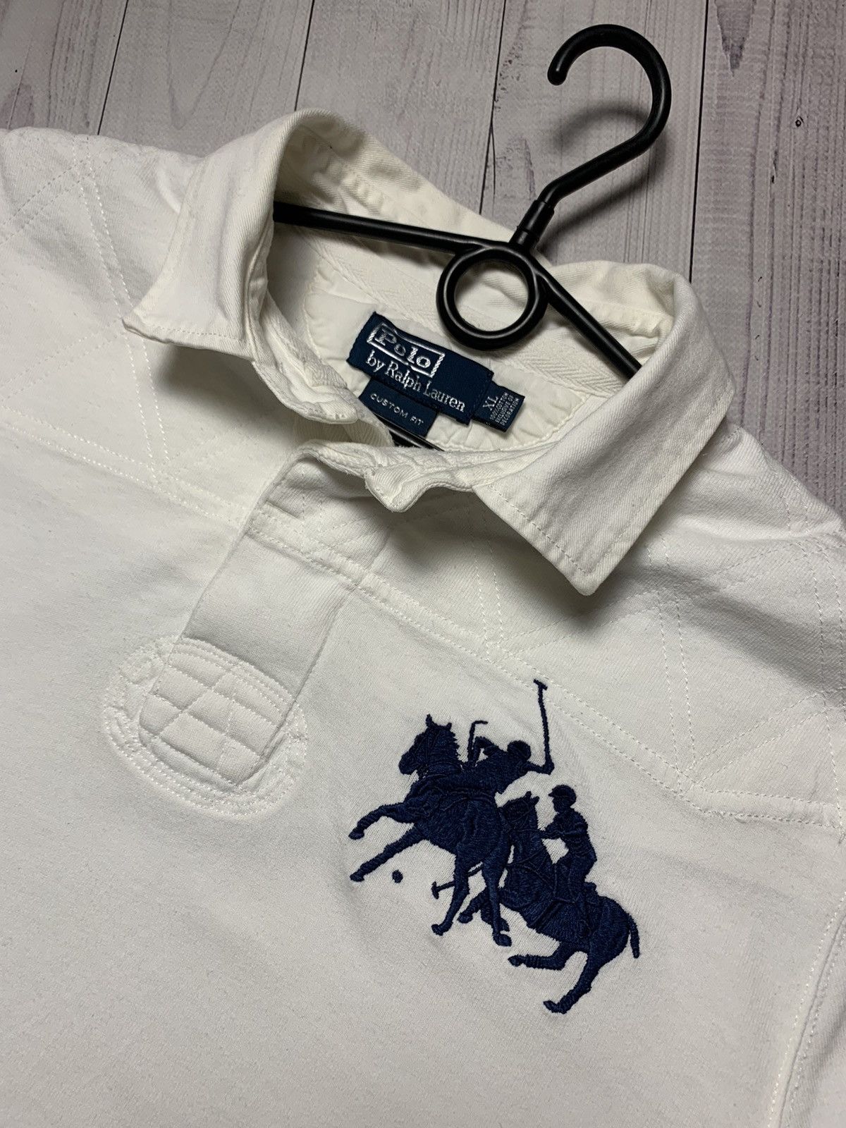 Polo Ralph Lauren × Ralph Lauren × Vintage Vintage Rugby Polo Ralph Lauren logo jersey size XL big logo Size US XL / EU 56 / 4 - 2 Thumbnail