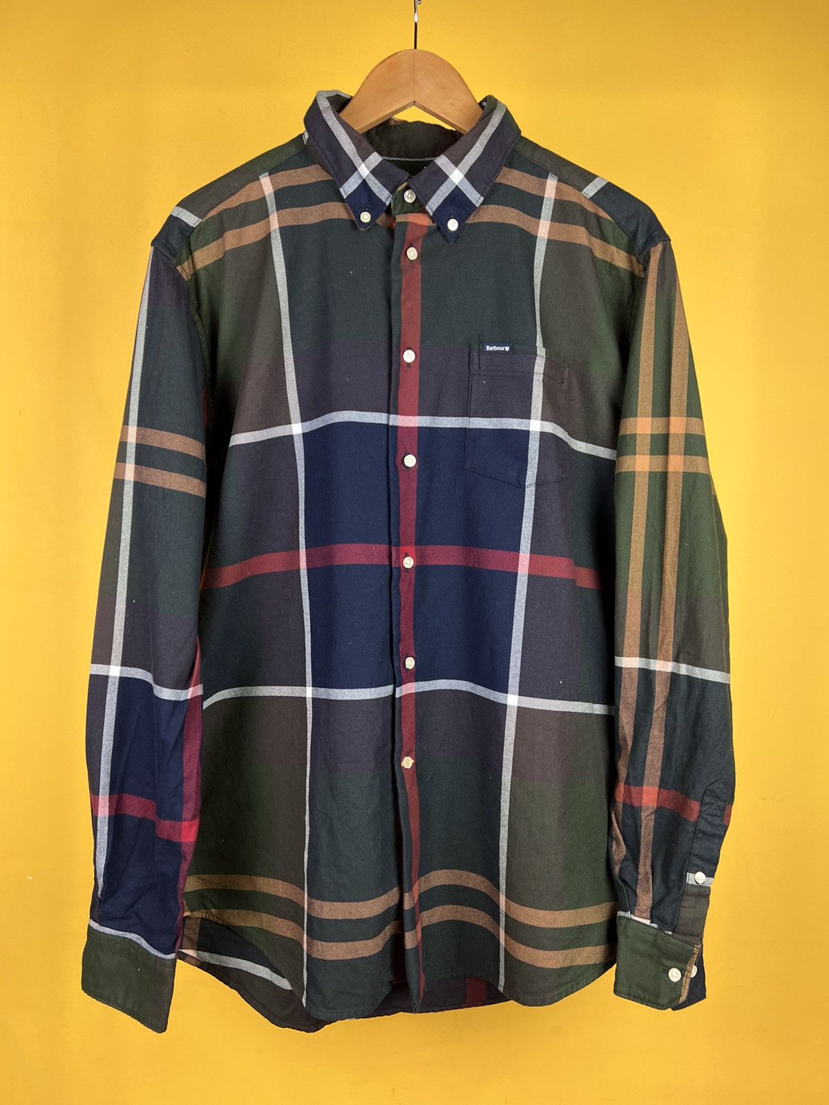 Barbour × Flannel × Vintage Mens Barbour Shirt/ L Button Up Size US L / EU 52-54 / 3 - 1 Thumbnail